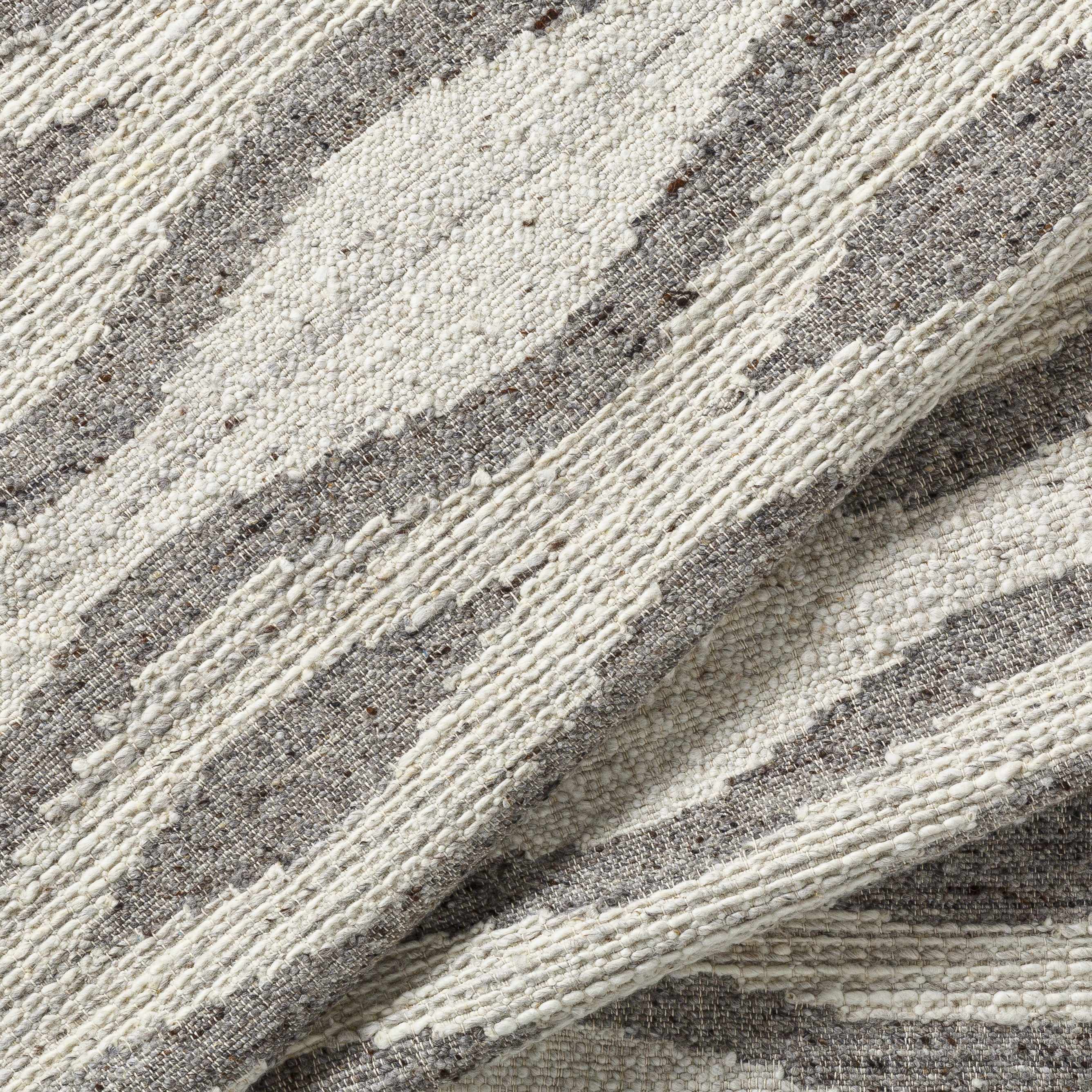 Lavalwaves Hand Woven Flatweave Wool Carpet - Clearance - Image 10