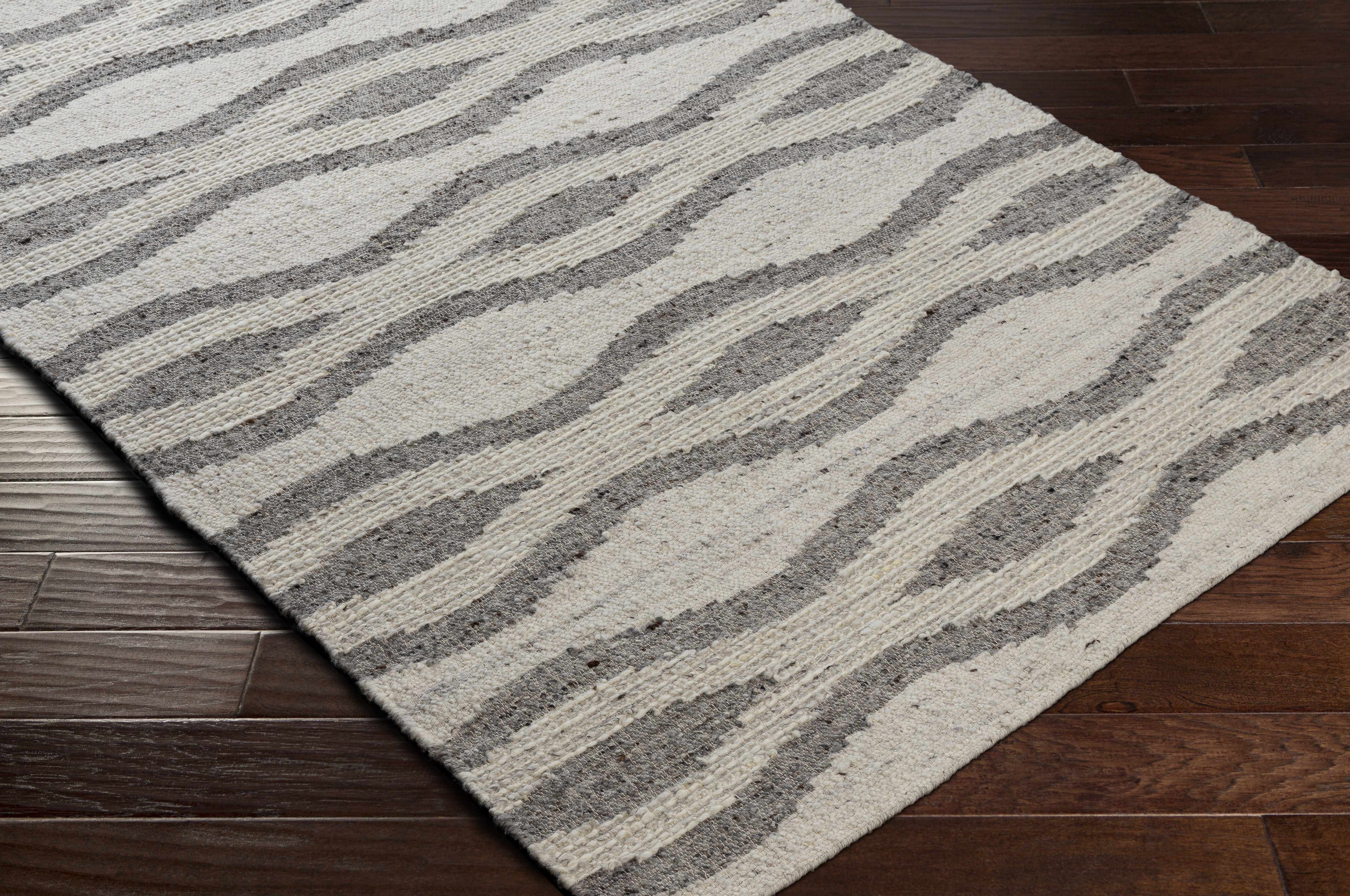 Lavalwaves Hand Woven Flatweave Wool Carpet - Clearance - Image 5