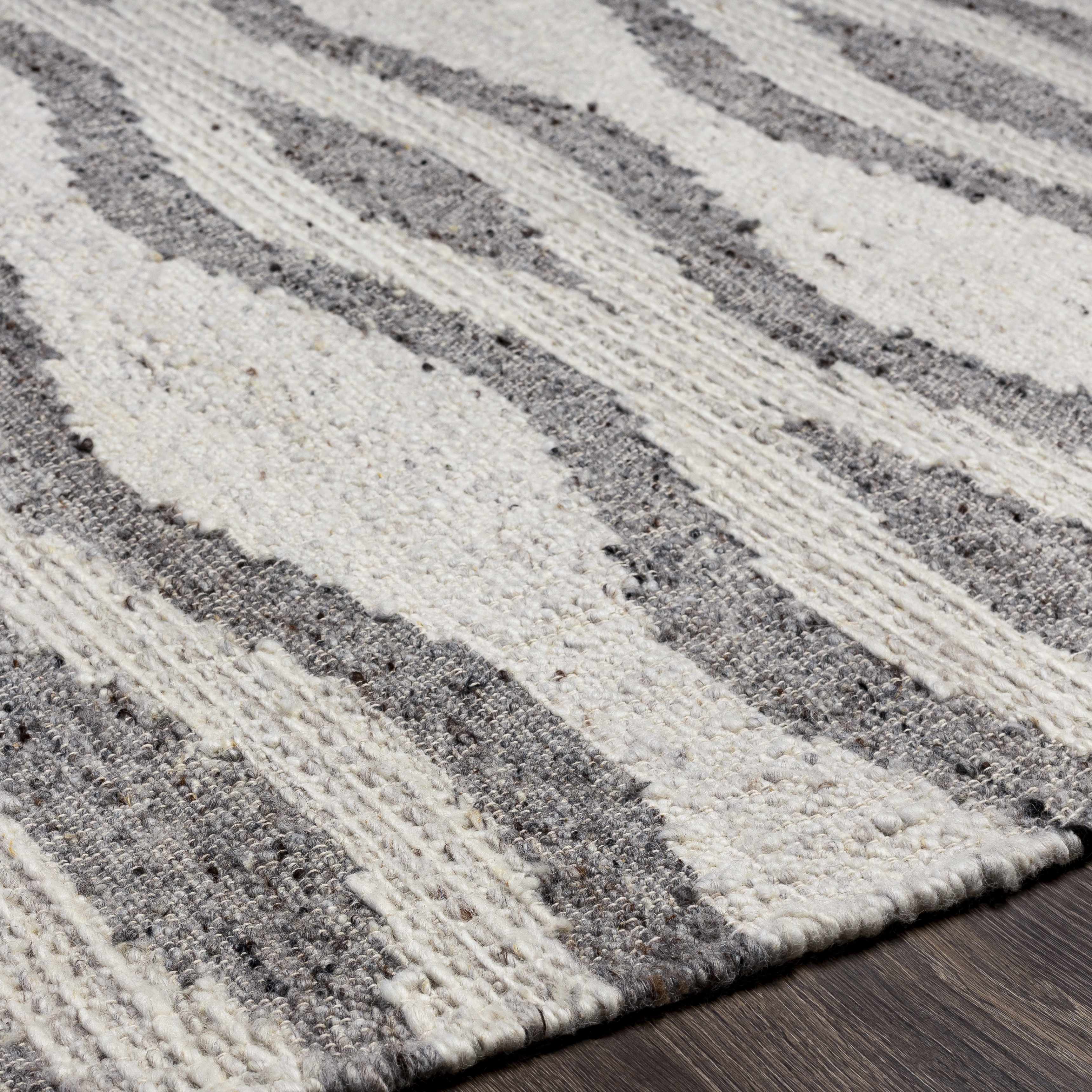 Lavalwaves Hand Woven Flatweave Wool Carpet - Clearance - Image 7