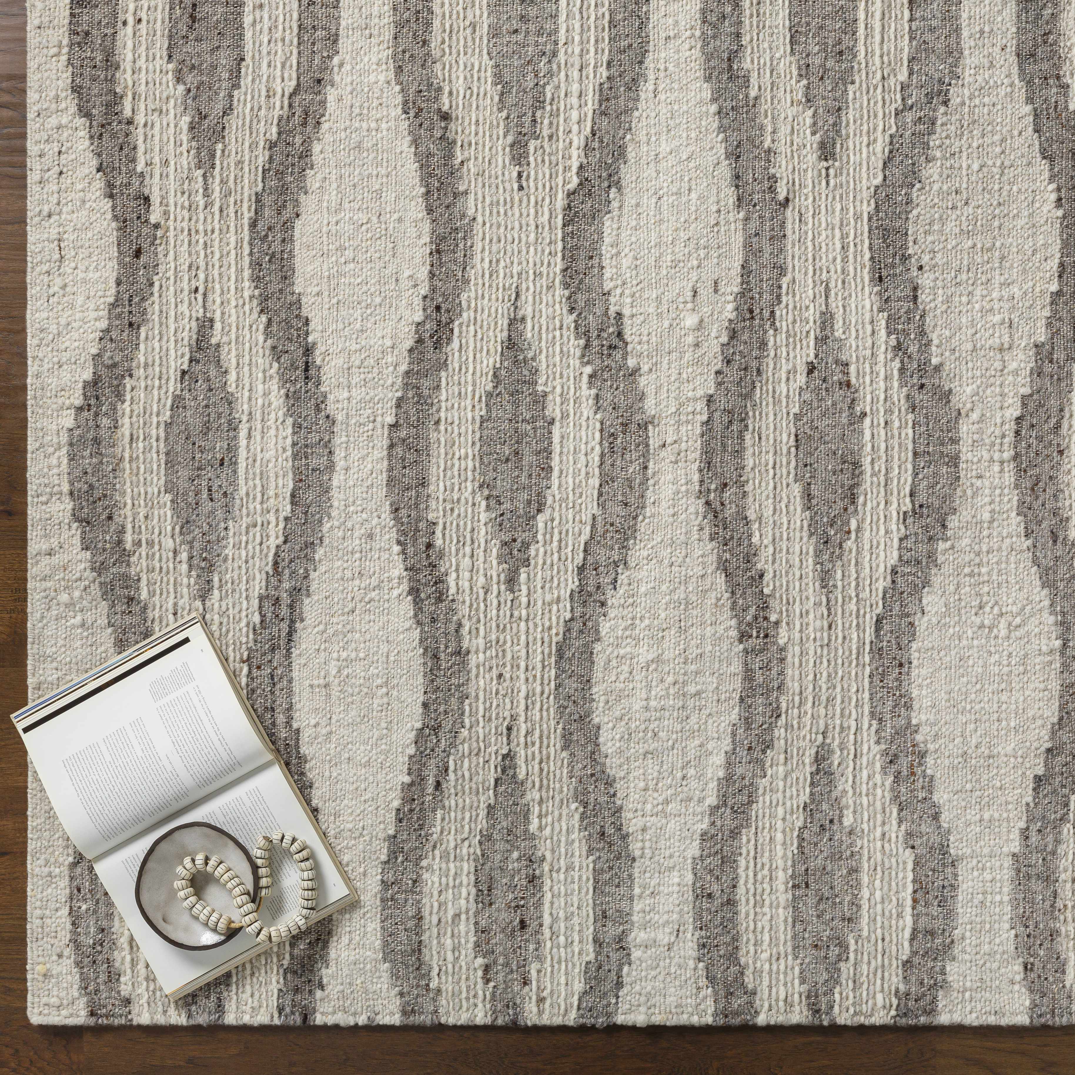 Lavalwaves Hand Woven Flatweave Wool Carpet - Clearance - Image 9