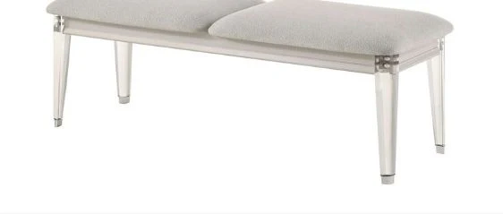 Laveda - Boucle Bench - Light Gray / White - Image 2