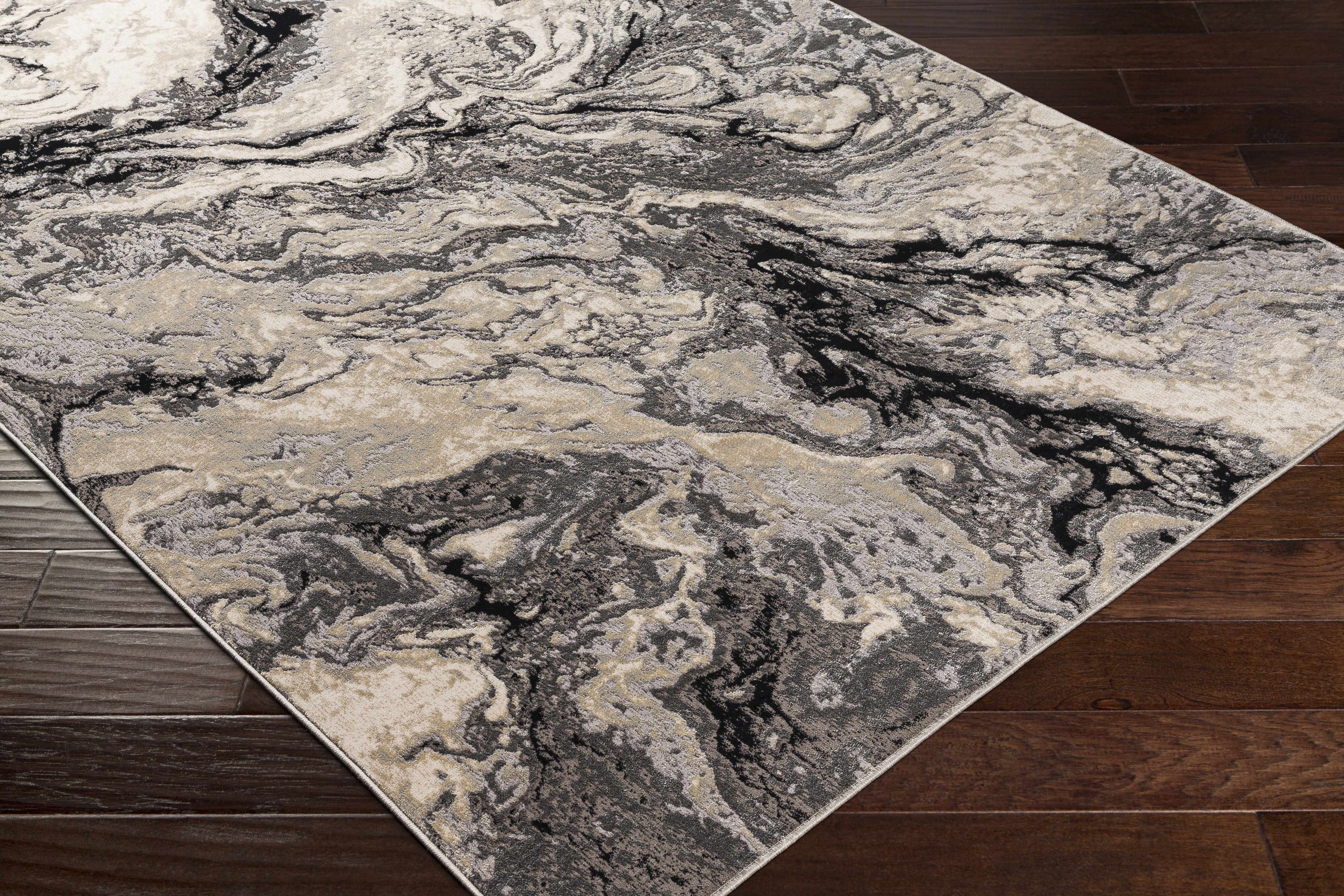 Lawigan Gray Marble Rug - Clearance - Image 3