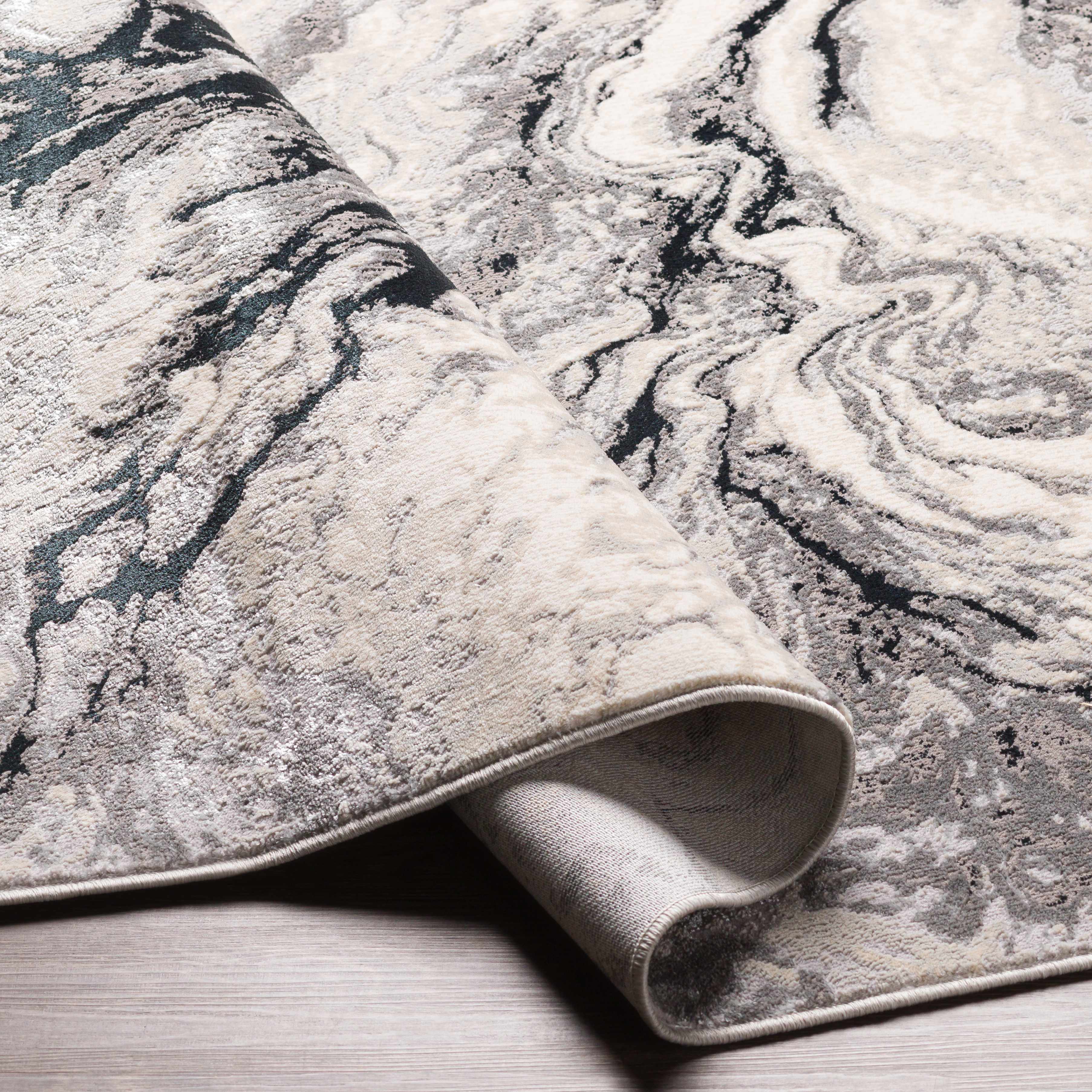 Lawigan Gray Marble Rug - Clearance - Image 6