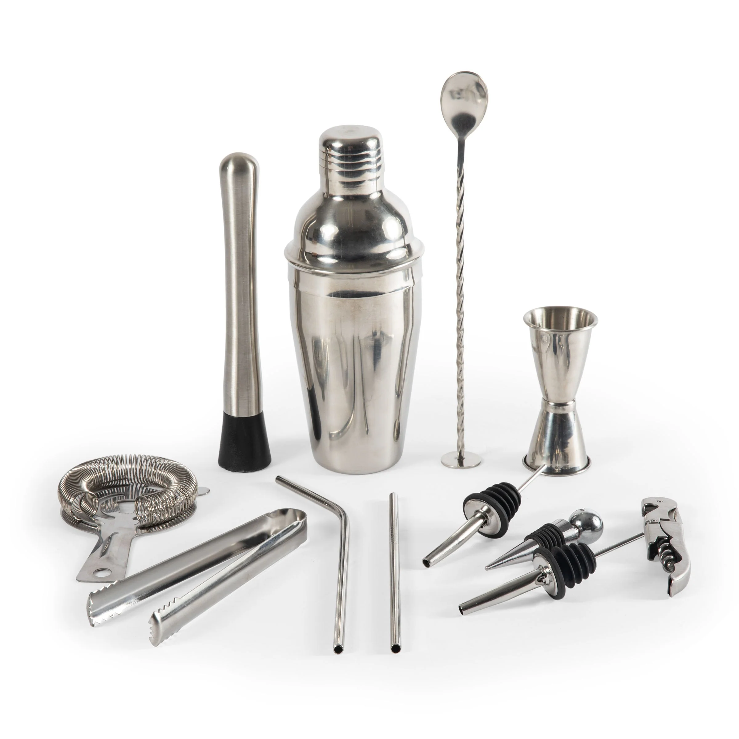 Lazy Susan Bar Tool Set (Bamboo & Stainless Steel) - Image 4