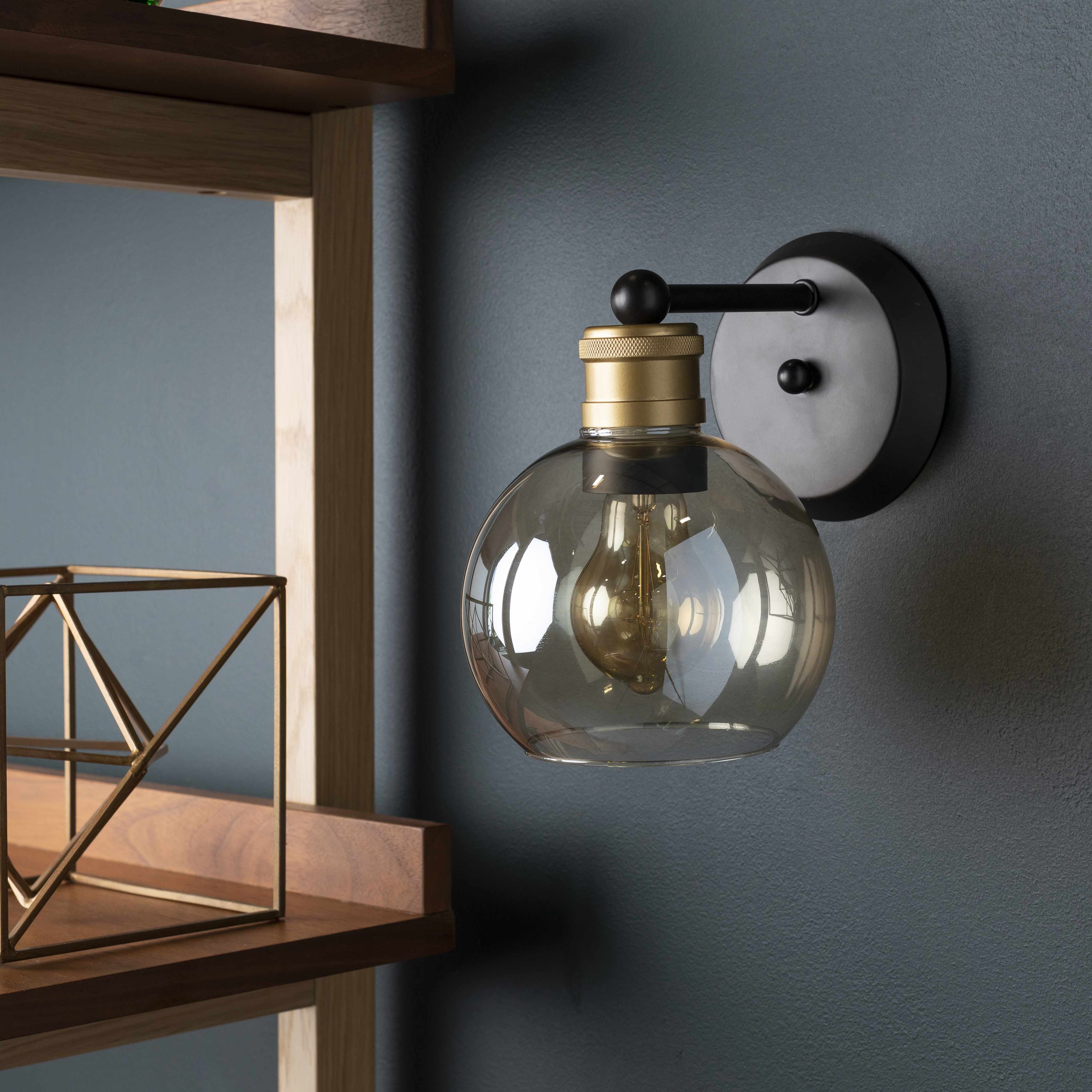 Leabrook Black Metal Wall Sconce - Image 2
