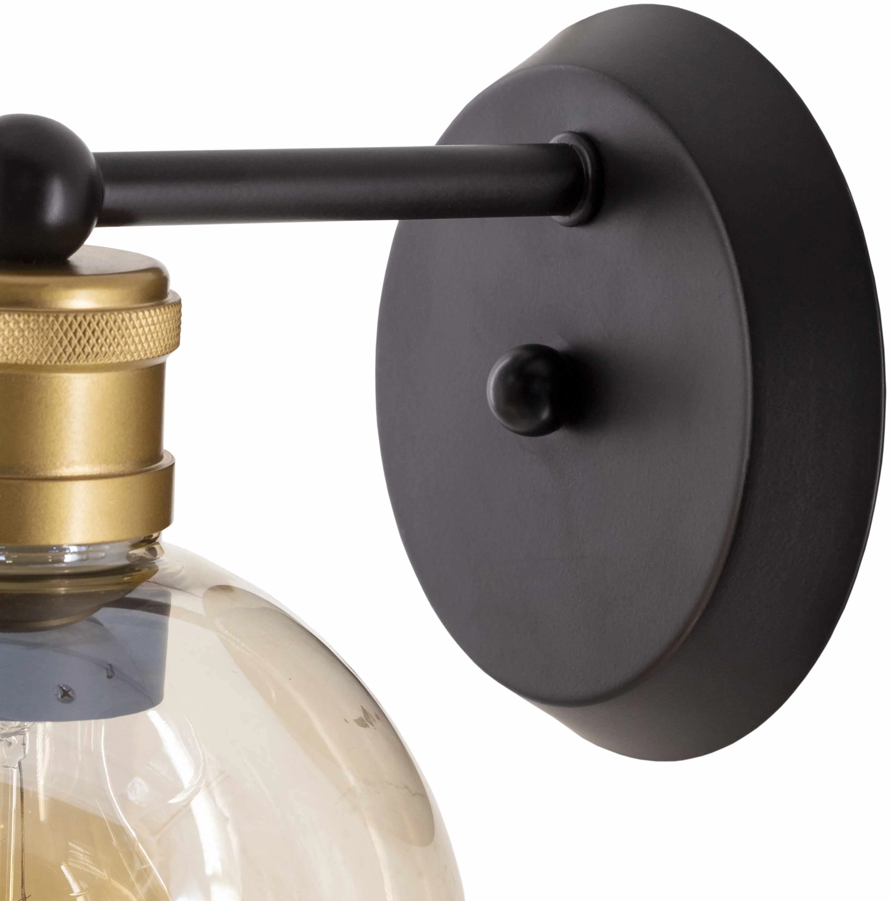 Leabrook Black Metal Wall Sconce - Image 3