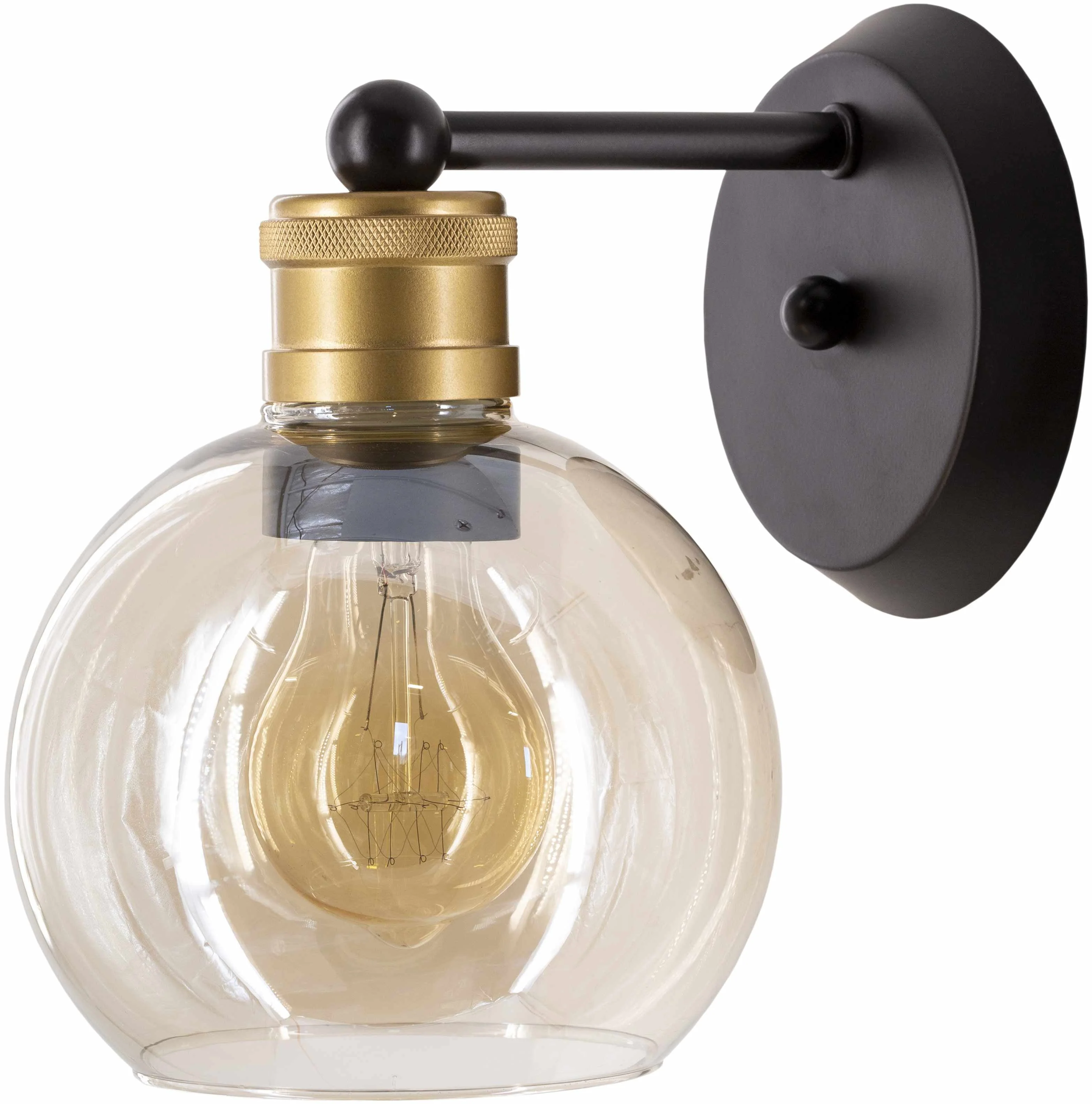 Leabrook Black Metal Wall Sconce - Image 6
