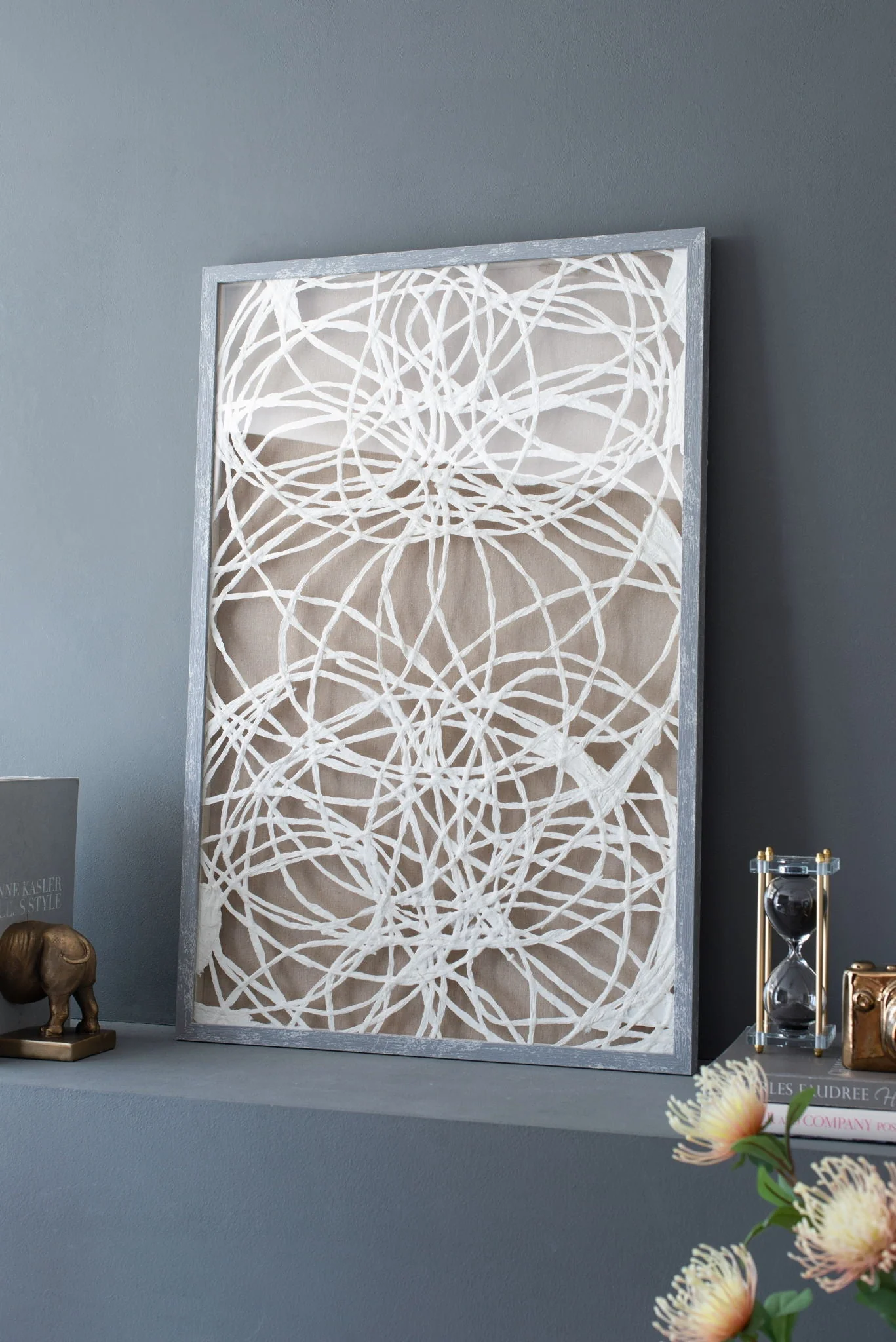 Leaf Shadow Box Wall Decor (Set of 2) - White / Gray - Image 10
