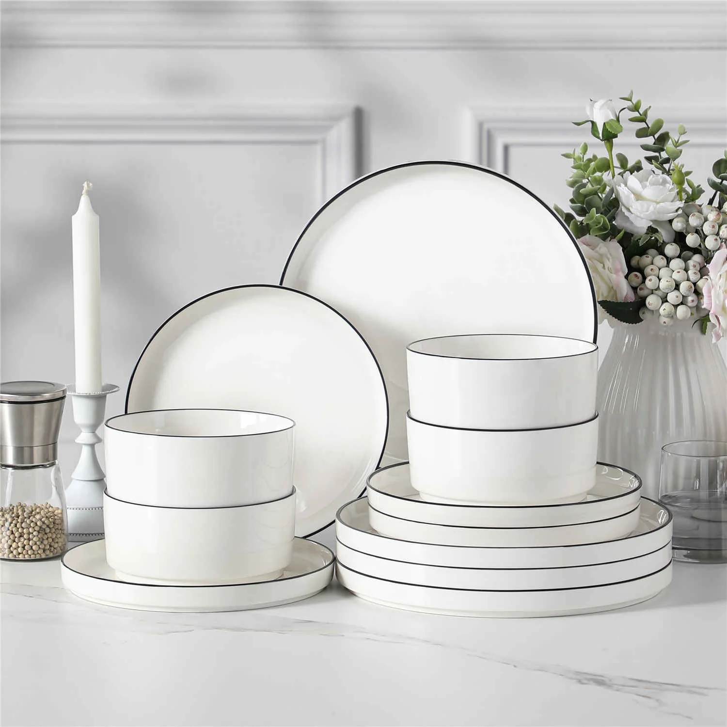 Leah 12 Piece Dinnerware Set - Image 12