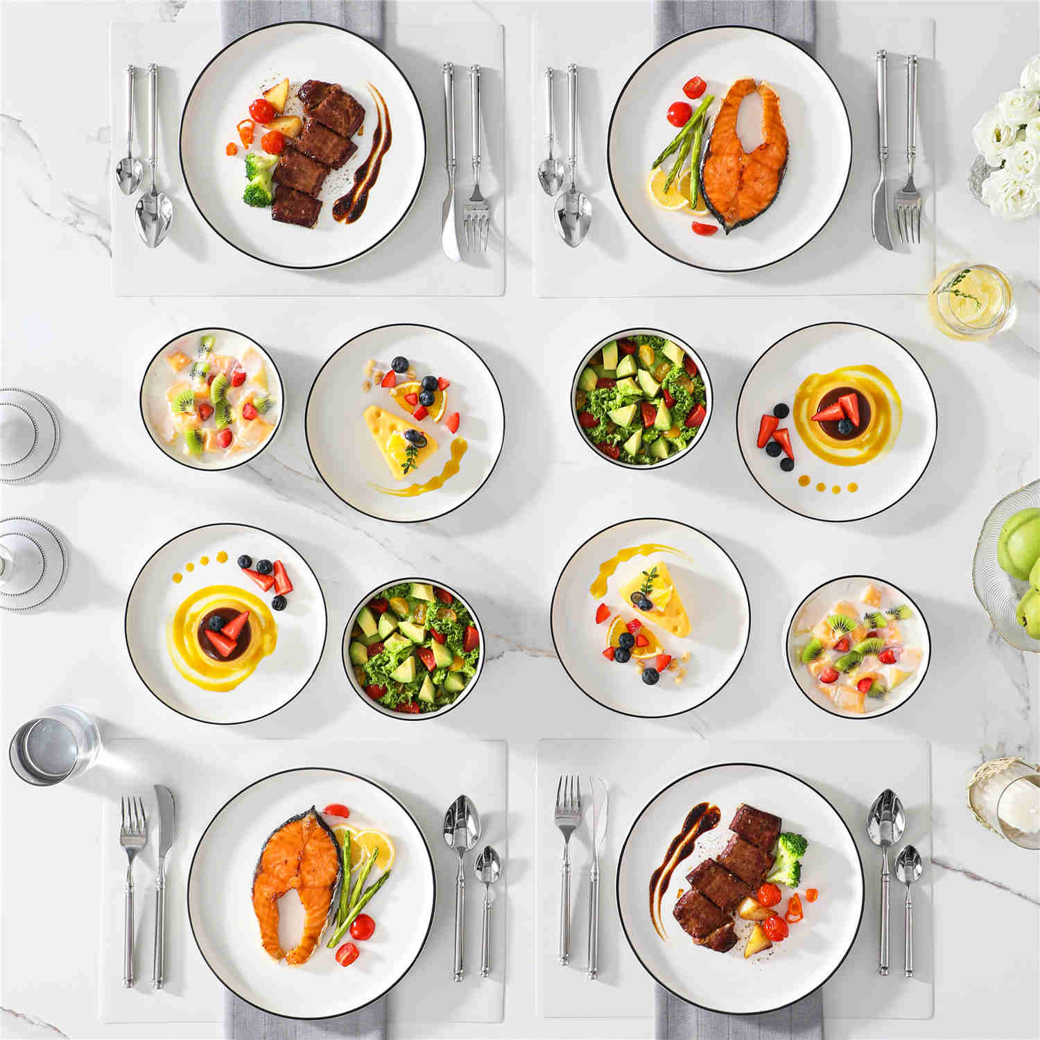 Leah 12 Piece Dinnerware Set - Image 17