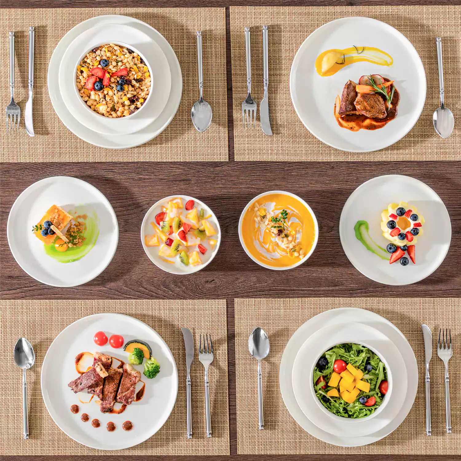 Leah 12 Piece Dinnerware Set for 4 - Image 6