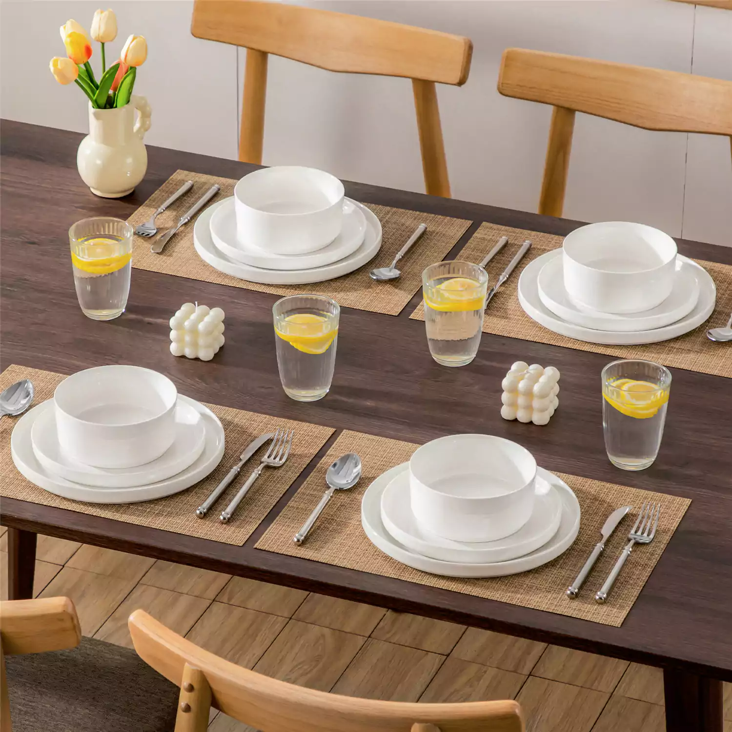 Leah 12 Piece Dinnerware Set for 4 - Image 9