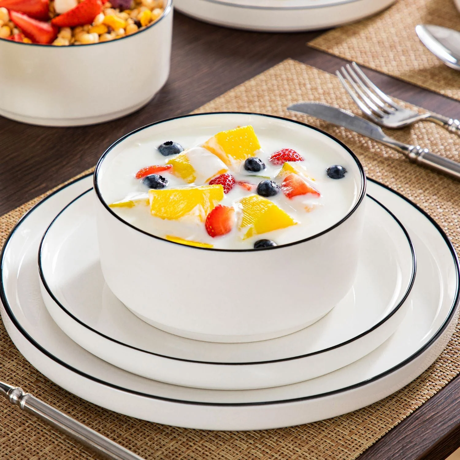 Leah 18 Piece Dinnerware Set for 6 - Image 13