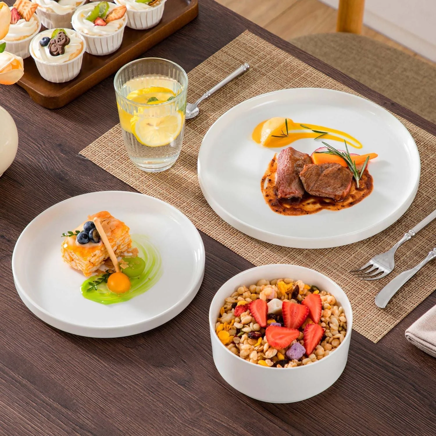 Leah 18 Piece Dinnerware Set for 6 - Image 2