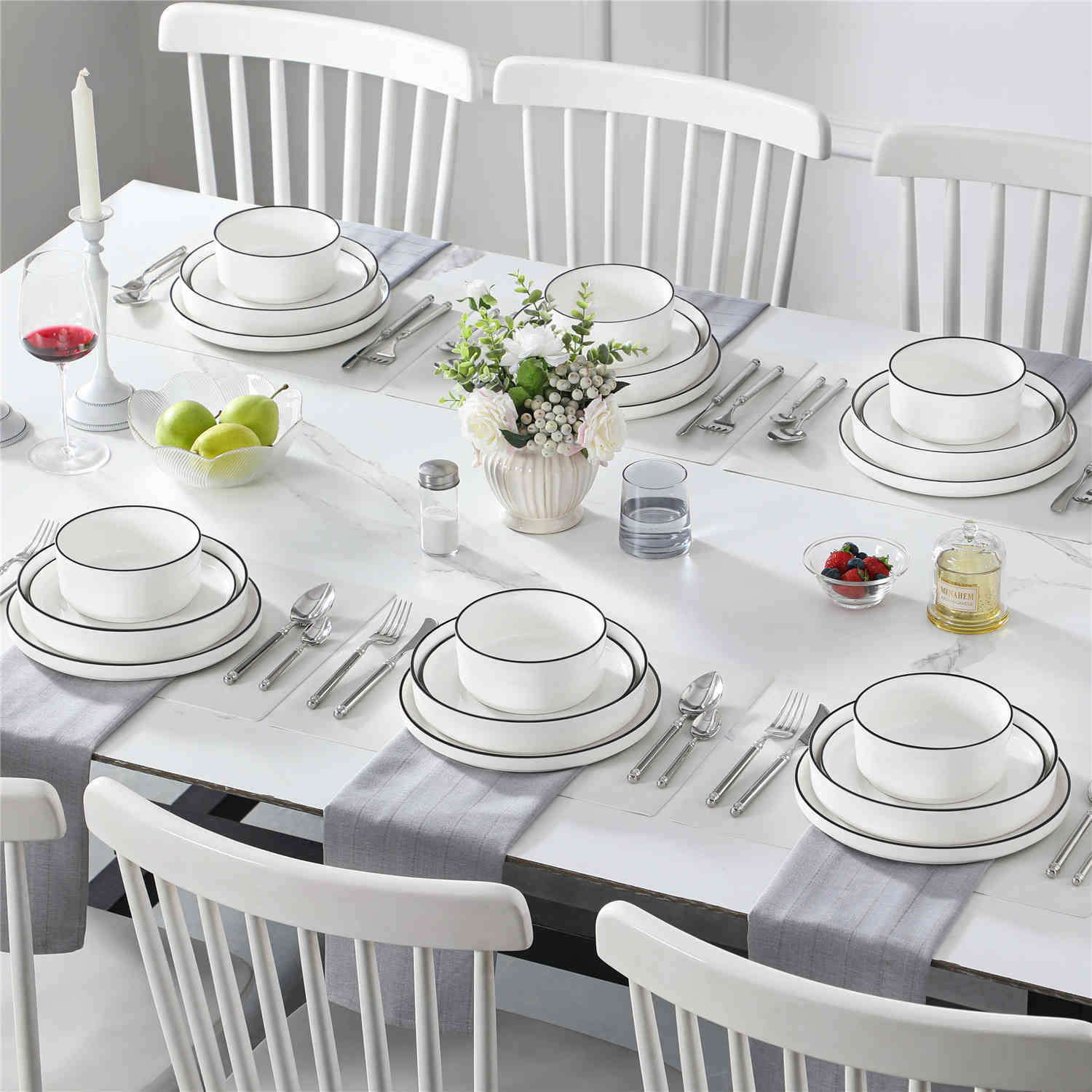 Leah 24 Piece Dinnerware Set - Image 16