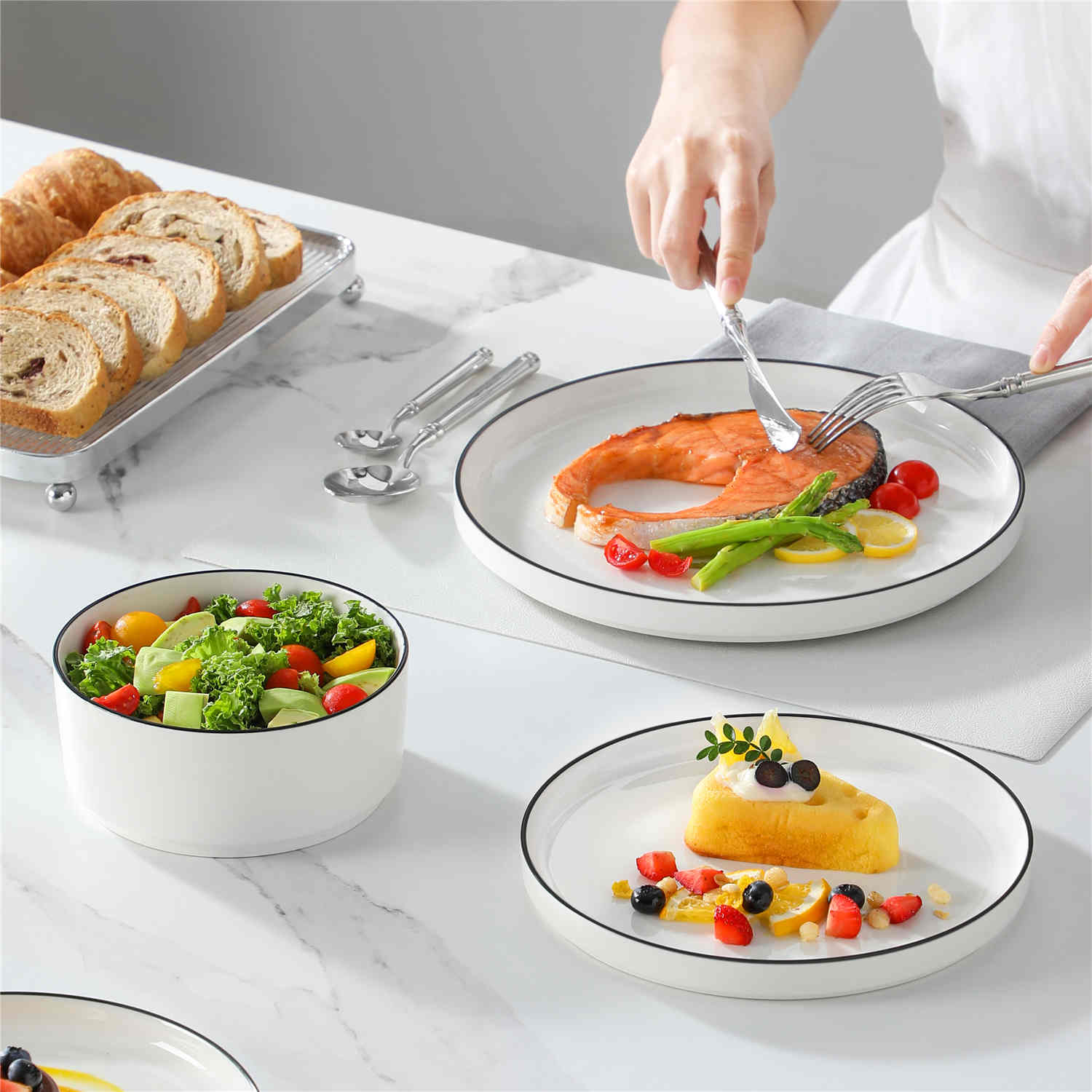 Leah 24 Piece Dinnerware Set for 8 - Image 14