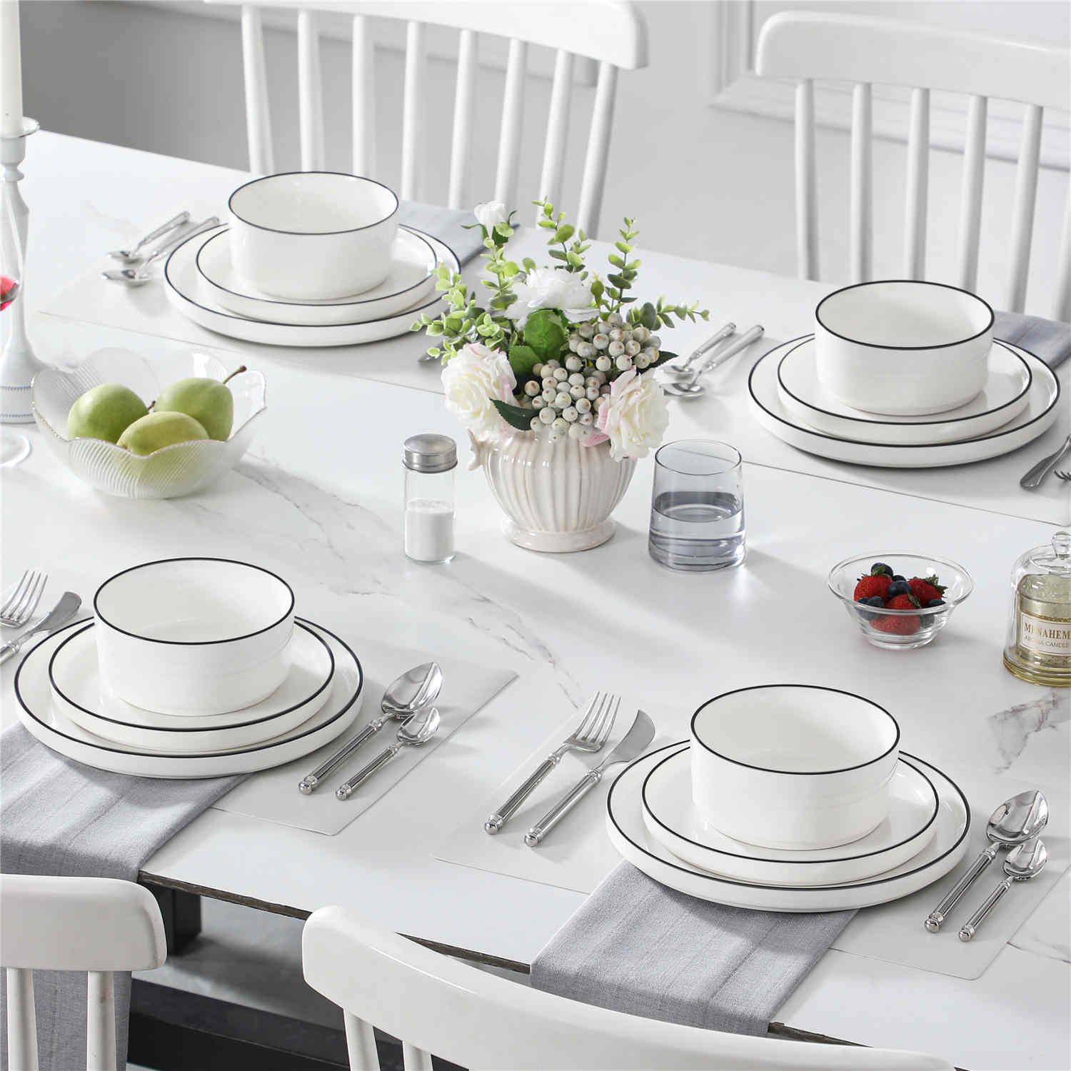 Leah 24 Piece Dinnerware Set for 8 - Image 16