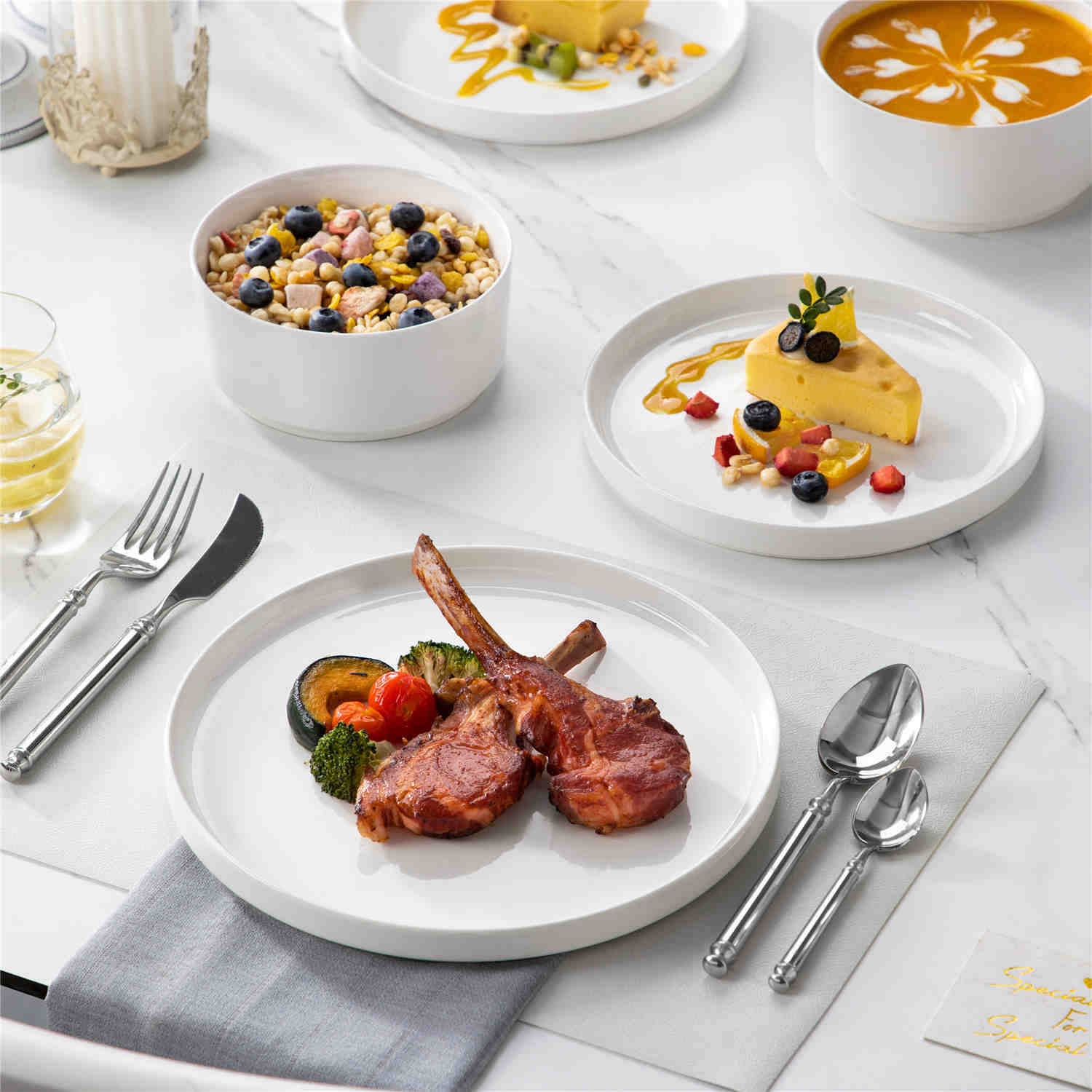 Leah 24 Piece Dinnerware Set for 8 - Image 2