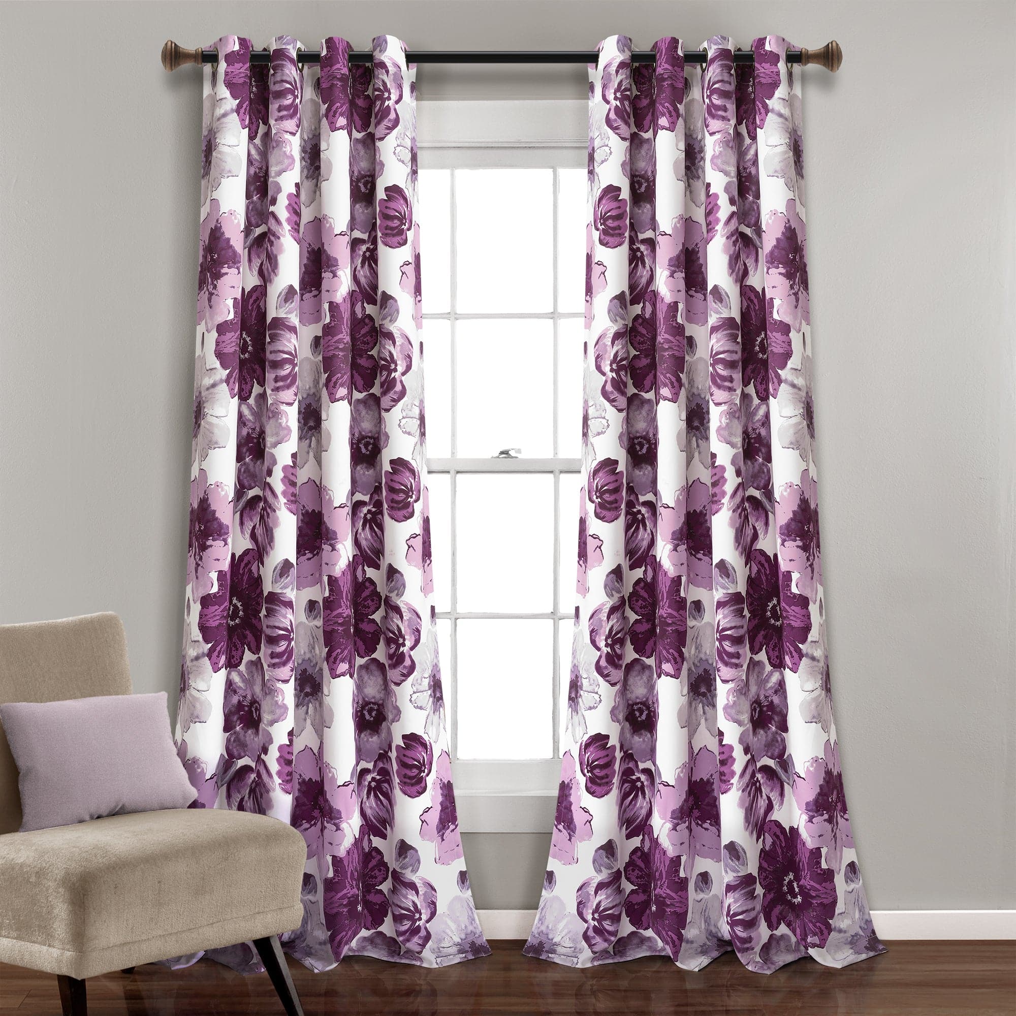 Leah Light Filtering Window Curtain Set - Image 2