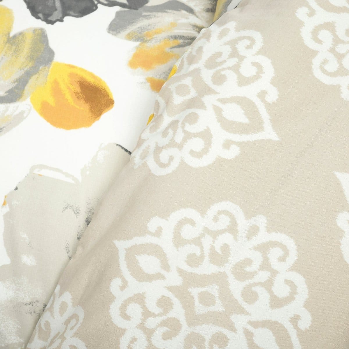 Leah Reversible Cotton Duvet Cover 3 Piece Set - Image 4
