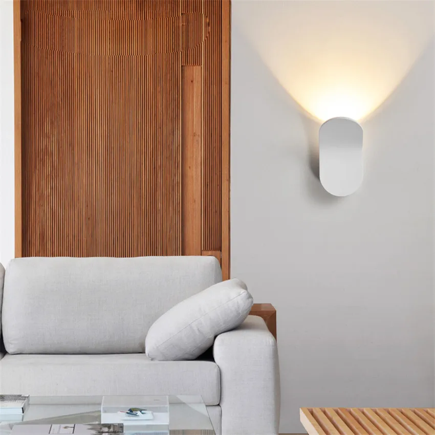 LED Aluminum Wall Light Modern Indoor Lamp for Living Room Staircase Loft - Image 5