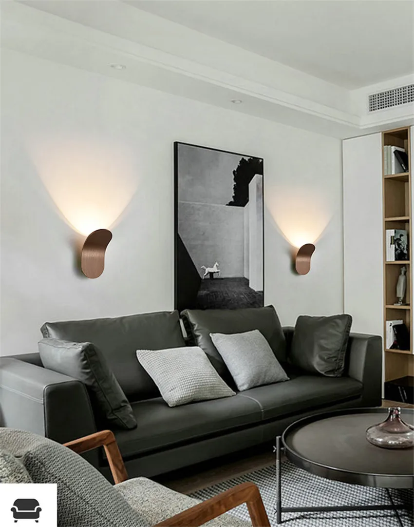 LED Aluminum Wall Light Modern Indoor Lamp for Living Room Staircase Loft - Image 6