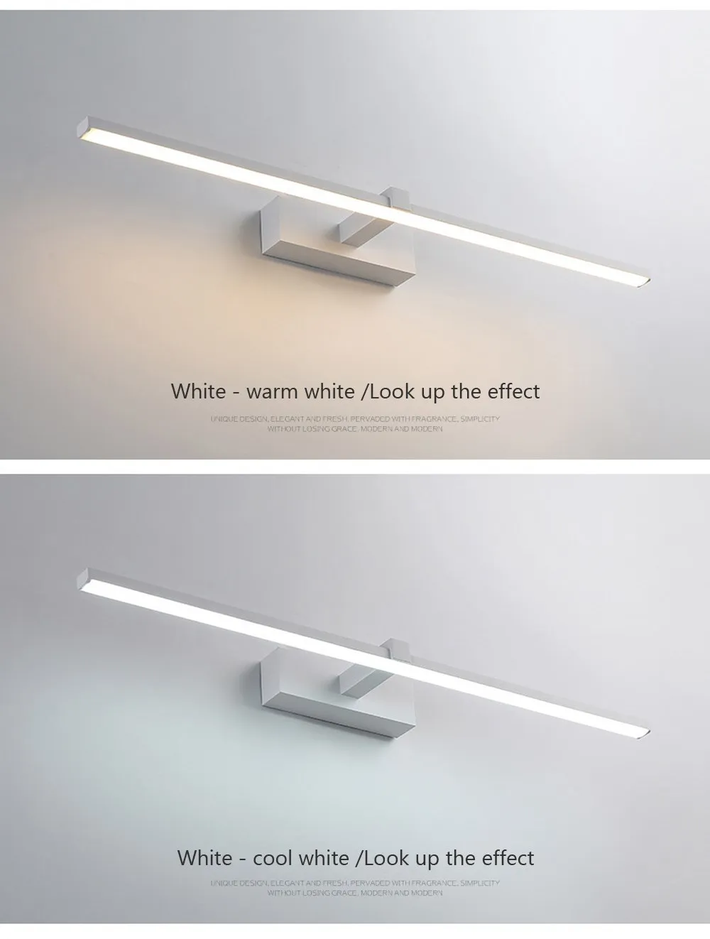 LED Bathroom Mirror Light – Waterproof Wall Lamp for Makeup Vanity in White/Black - Image 12