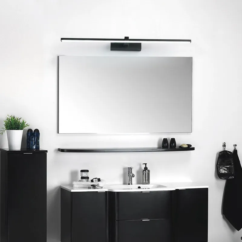 LED Bathroom Mirror Light – Waterproof Wall Lamp for Makeup Vanity in White/Black - Image 2