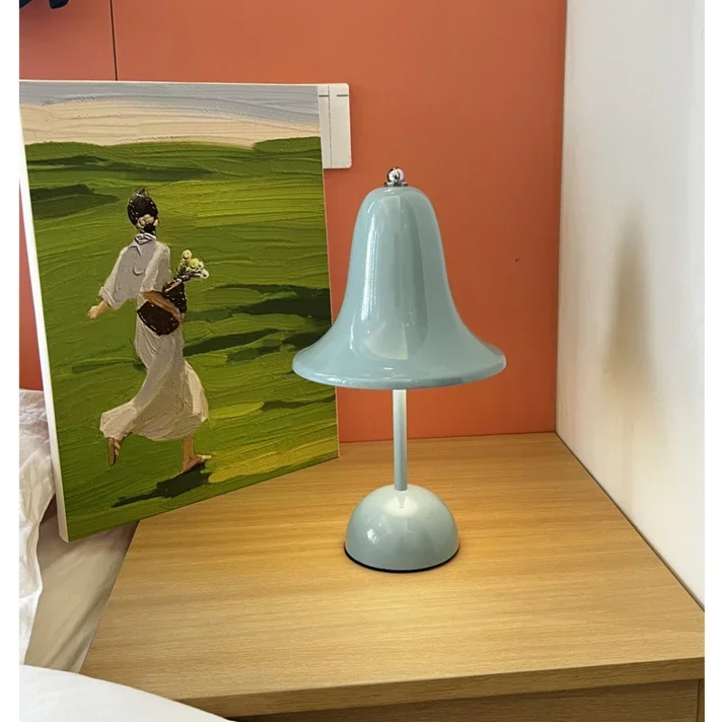 LED Bell Desk Lamp Touch Dimmable Rechargeable Table Night Light Bedside Reading - Image 3