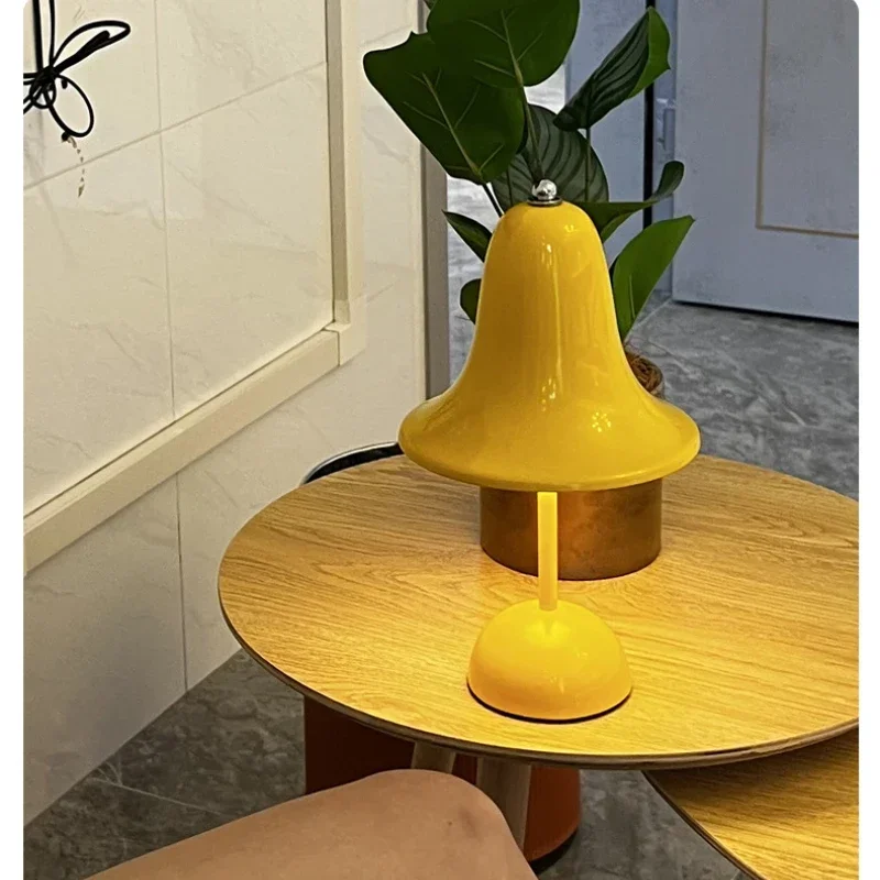 LED Bell Desk Lamp Touch Dimmable Rechargeable Table Night Light Bedside Reading - Image 5
