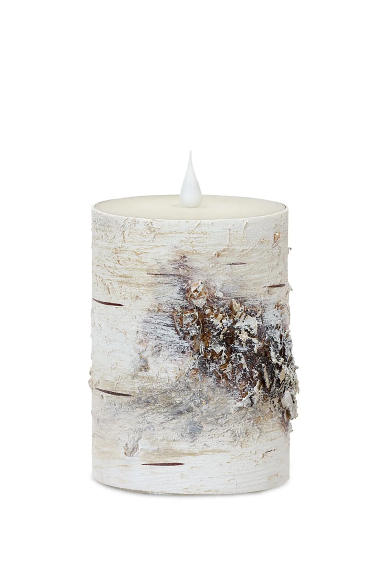 LED Birch Designer Candle with Remote (Set of 2) - Image 2