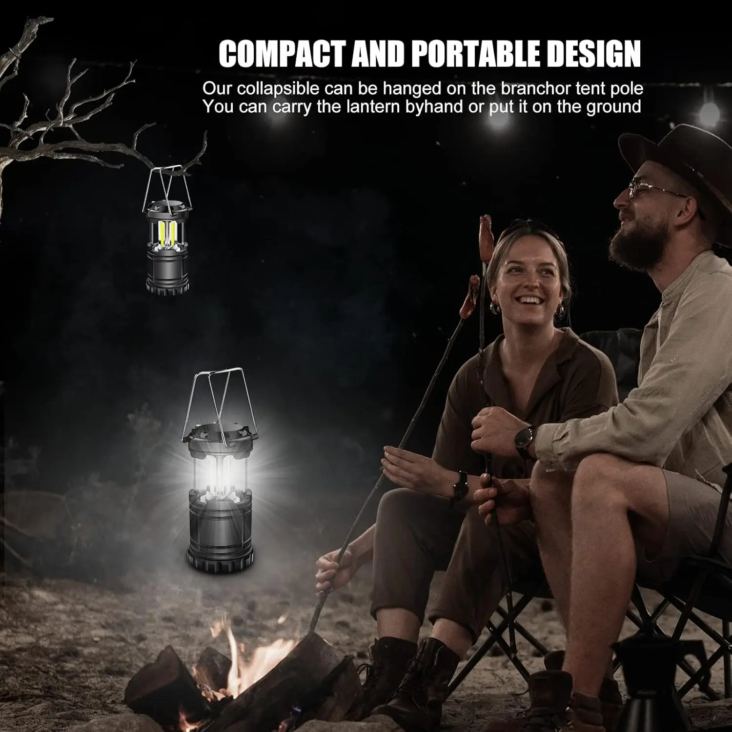 LED Camping Lantern Battery Powered Waterproof Emergency Light for Power Outages - Image 4
