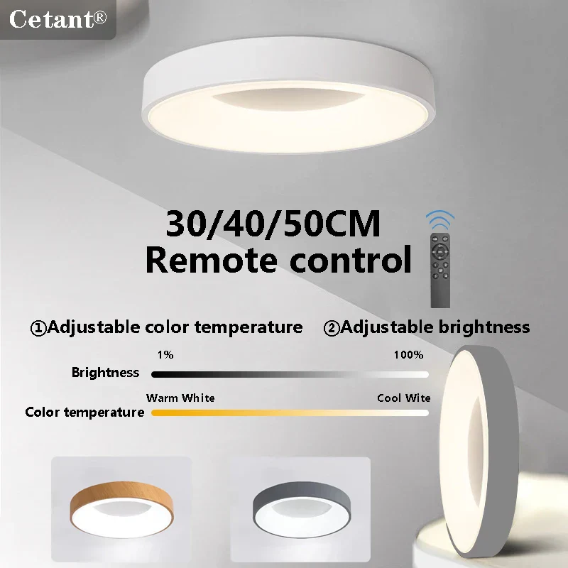 LED Ceiling Light Remote Control Dimmable Adjustable Color Temperature Lamp - Image 3