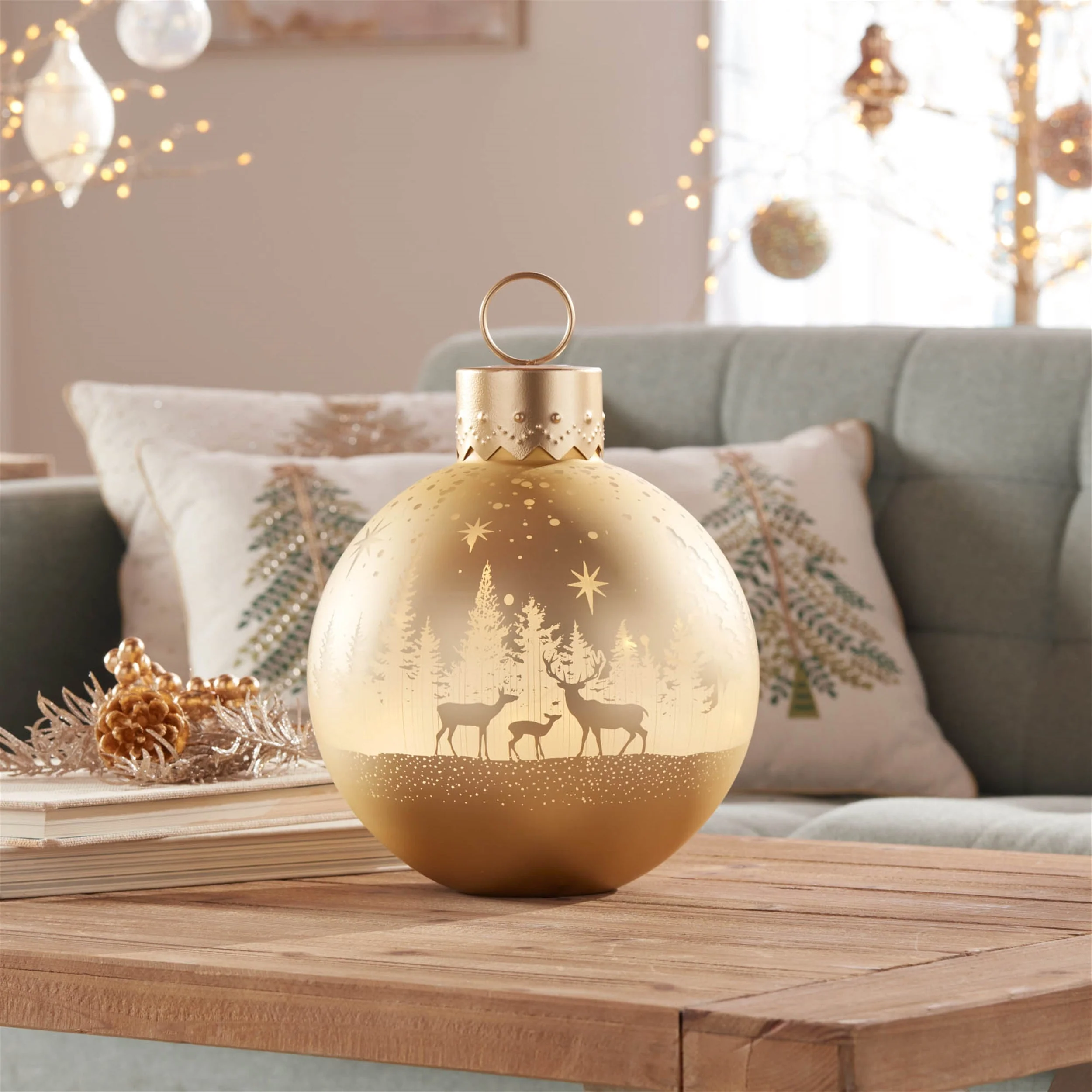 LED Deer Forest Ornament Decor 11"H - Image 2