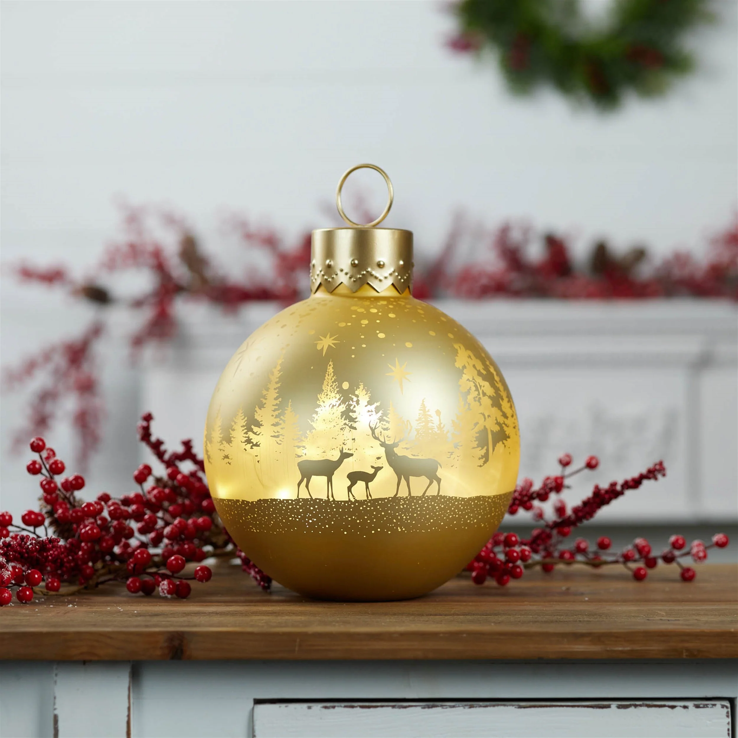 LED Deer Forest Ornament Decor 11"H - Image 3