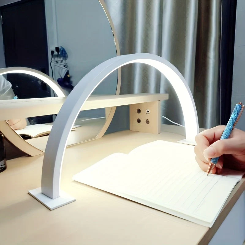 LED Desk Lamp Dimmable Eye Care USB Modern Crescent Table Light - Image 2