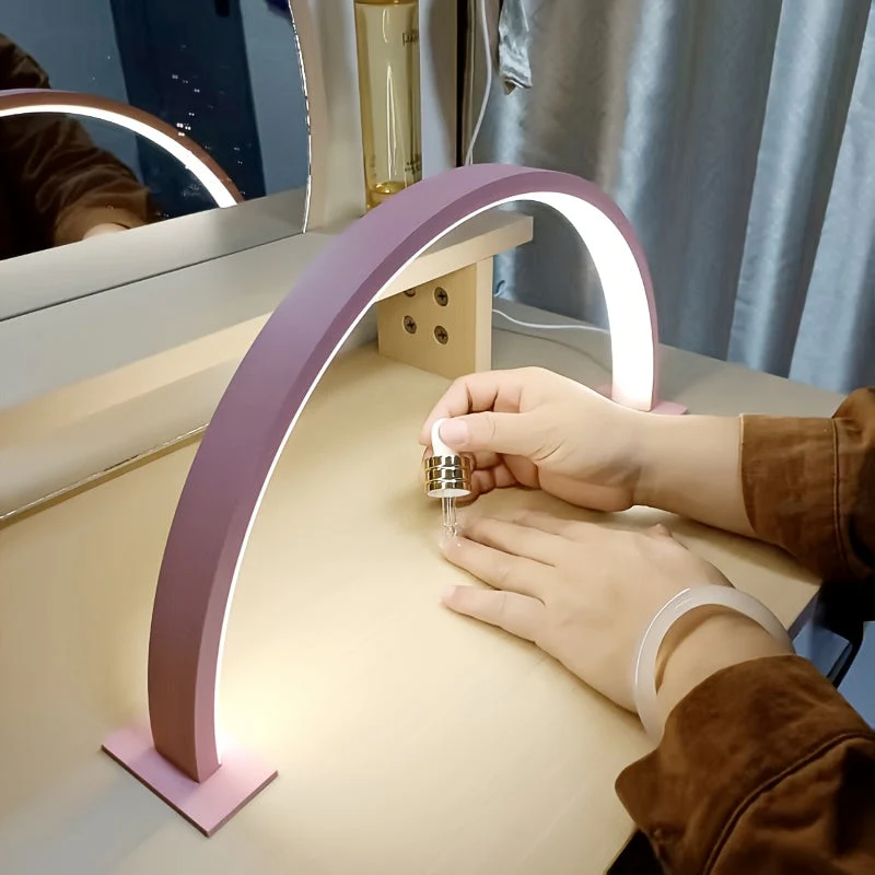 LED Desk Lamp Dimmable Eye Care USB Modern Crescent Table Light - Image 4