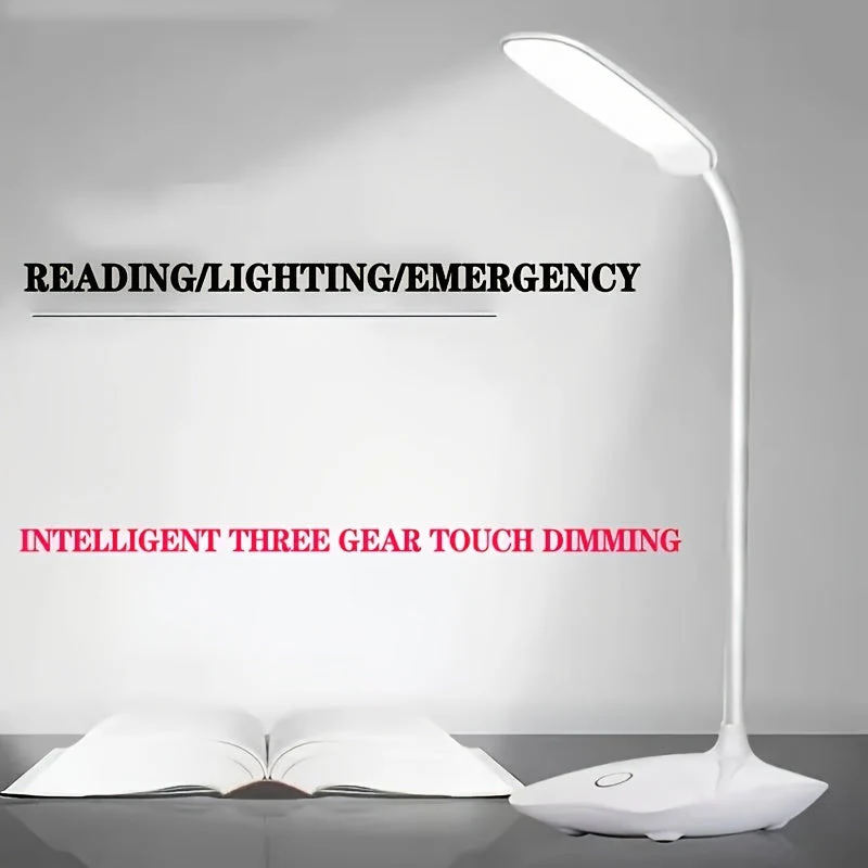 LED Desk Lamp for Students – USB Rechargeable Eye Protection Touch Dimmable Light - Image 3