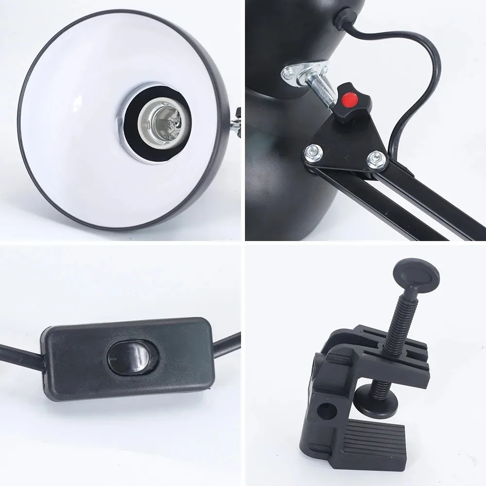 LED Desk Lamp with Clamp Adjustable Study Light for Computer Desk Nail Table - Image 4