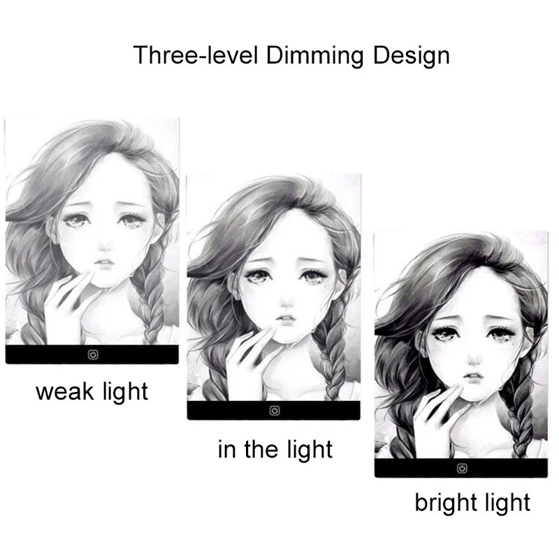 LED Drawing Copy Pad Dimmable Light Board Adjustable Art Tablet Educational Toy - Image 4