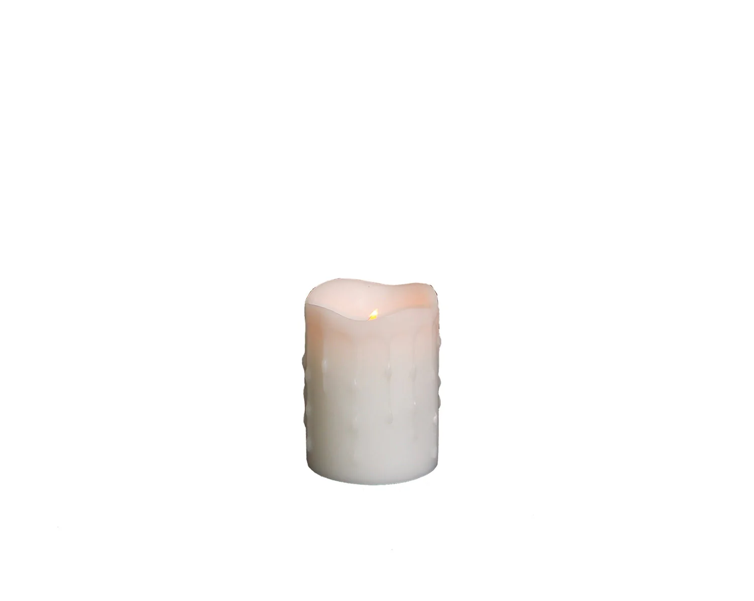 LED Dripping Wax Pillar Candles (Set of 4) - Image 2