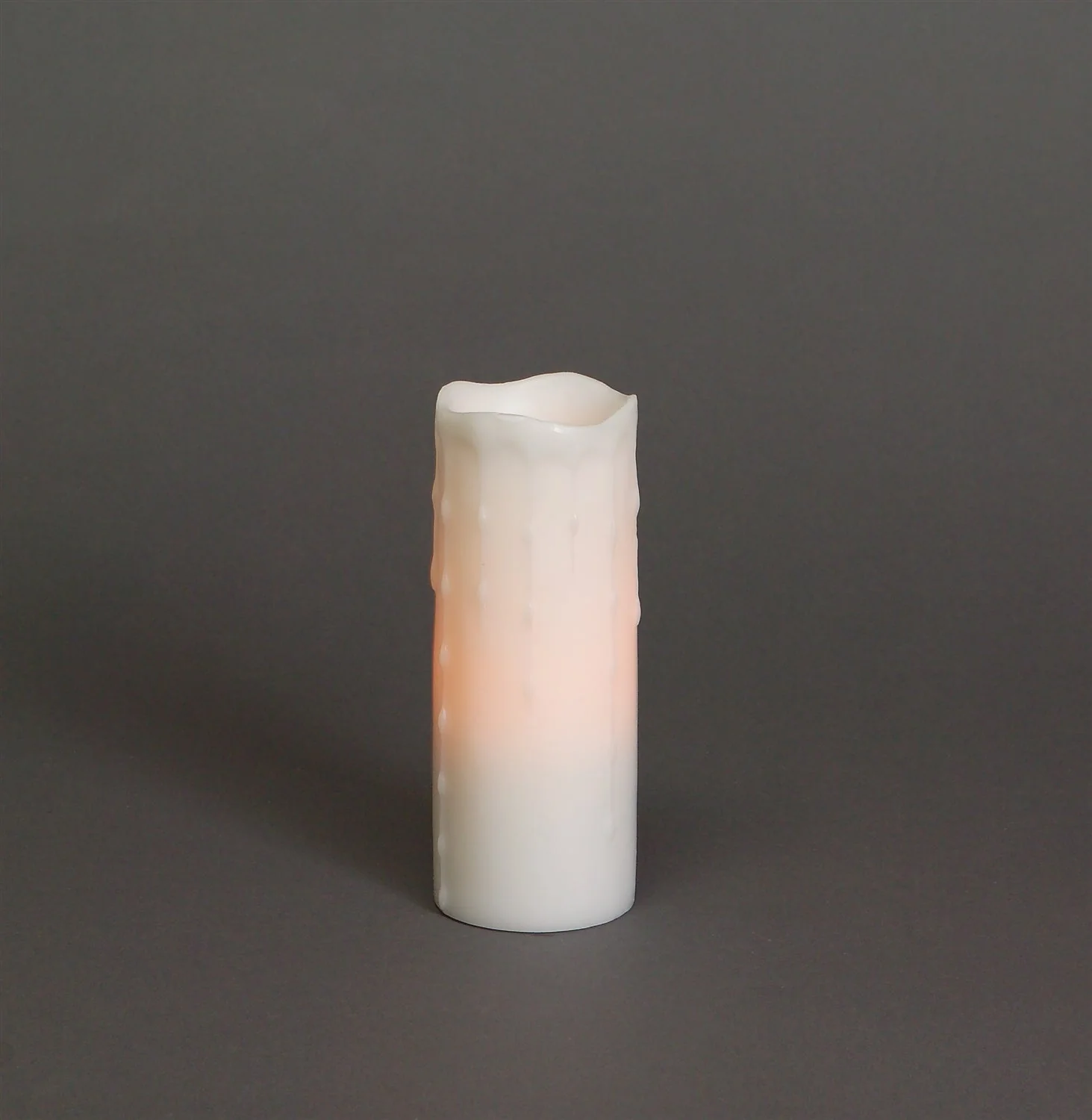 LED Dripping Wax Pillar Candles (Set of 3) - Image 3
