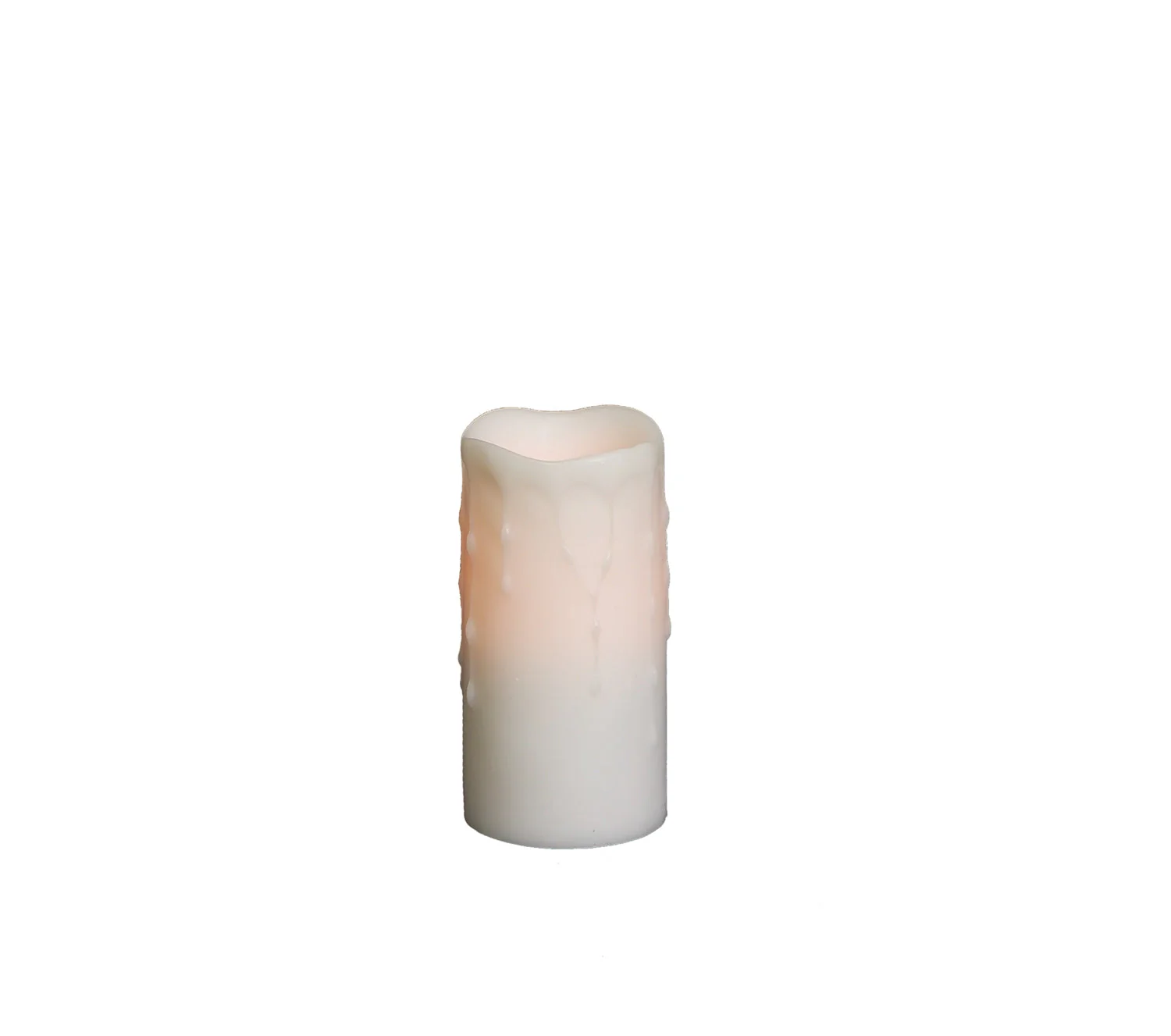 LED Dripping Wax Pillar Candles (Set of 4) - Image 2
