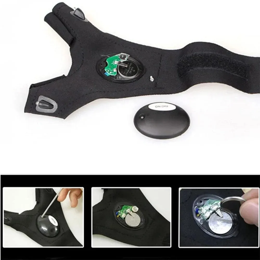 LED Flashlight Running Gloves – Waterproof Fingerless Gloves for Cycling & Hiking - Image 3