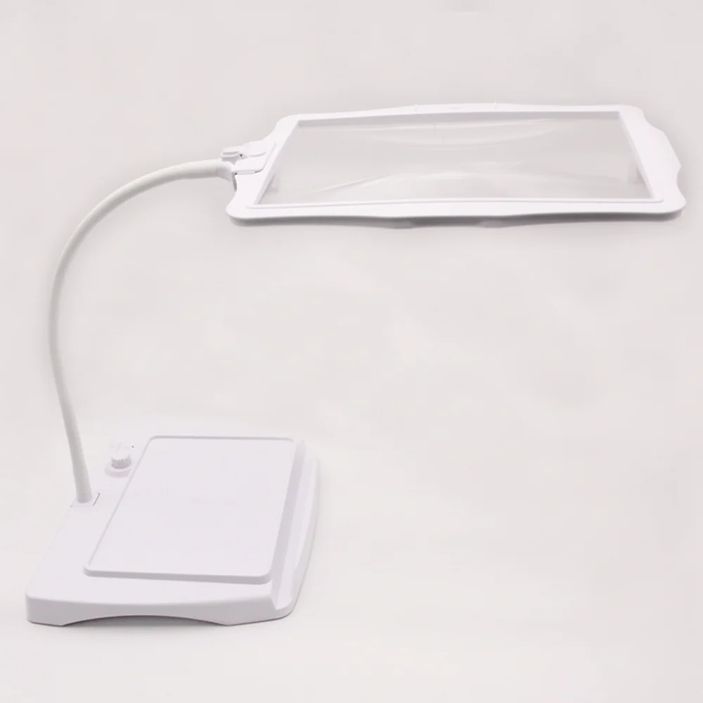 LED Floor Lamp with 3X Magnifying Glass for Reading Crafts - Image 3