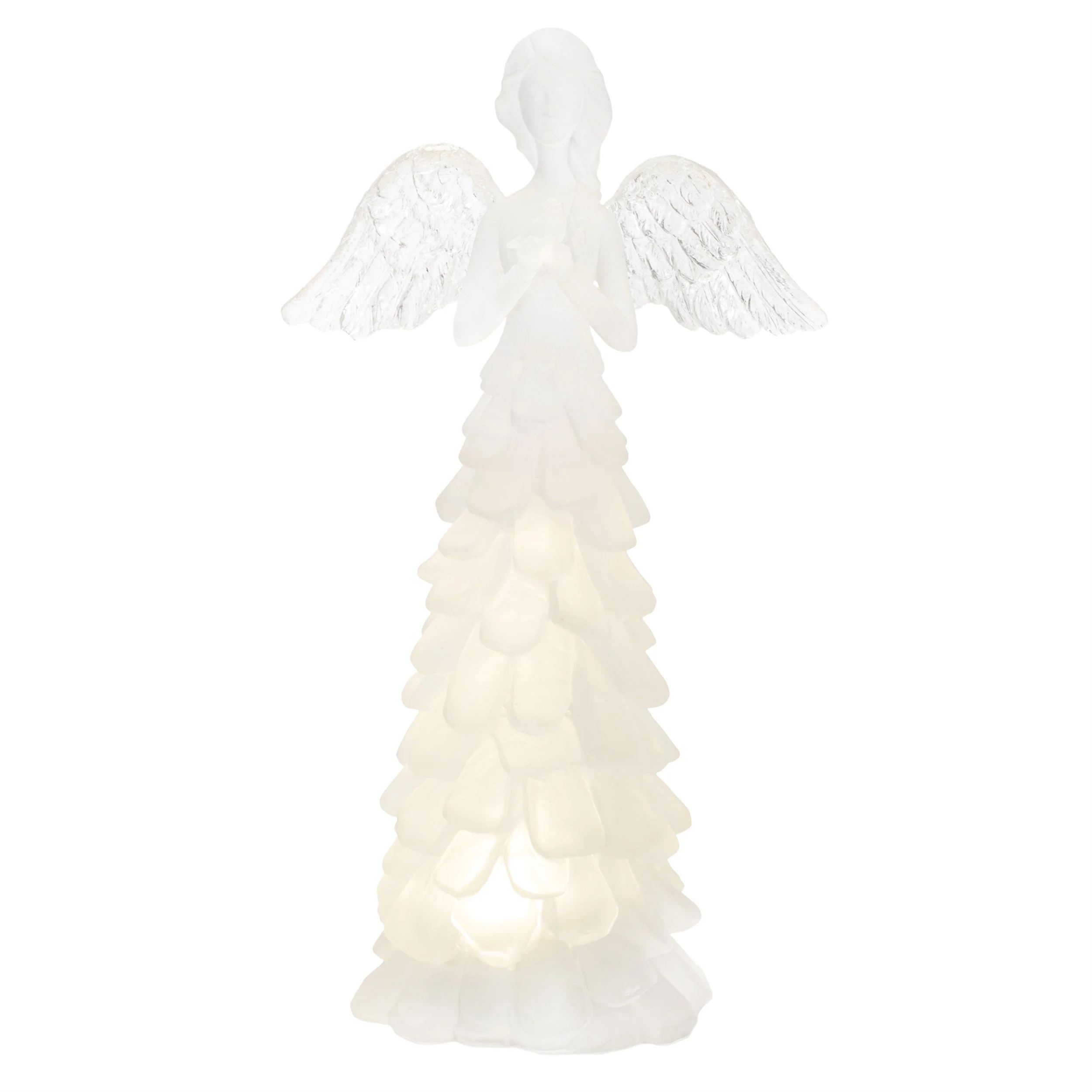 LED Frosted Angel Figurine (Set of 2) - Image 2
