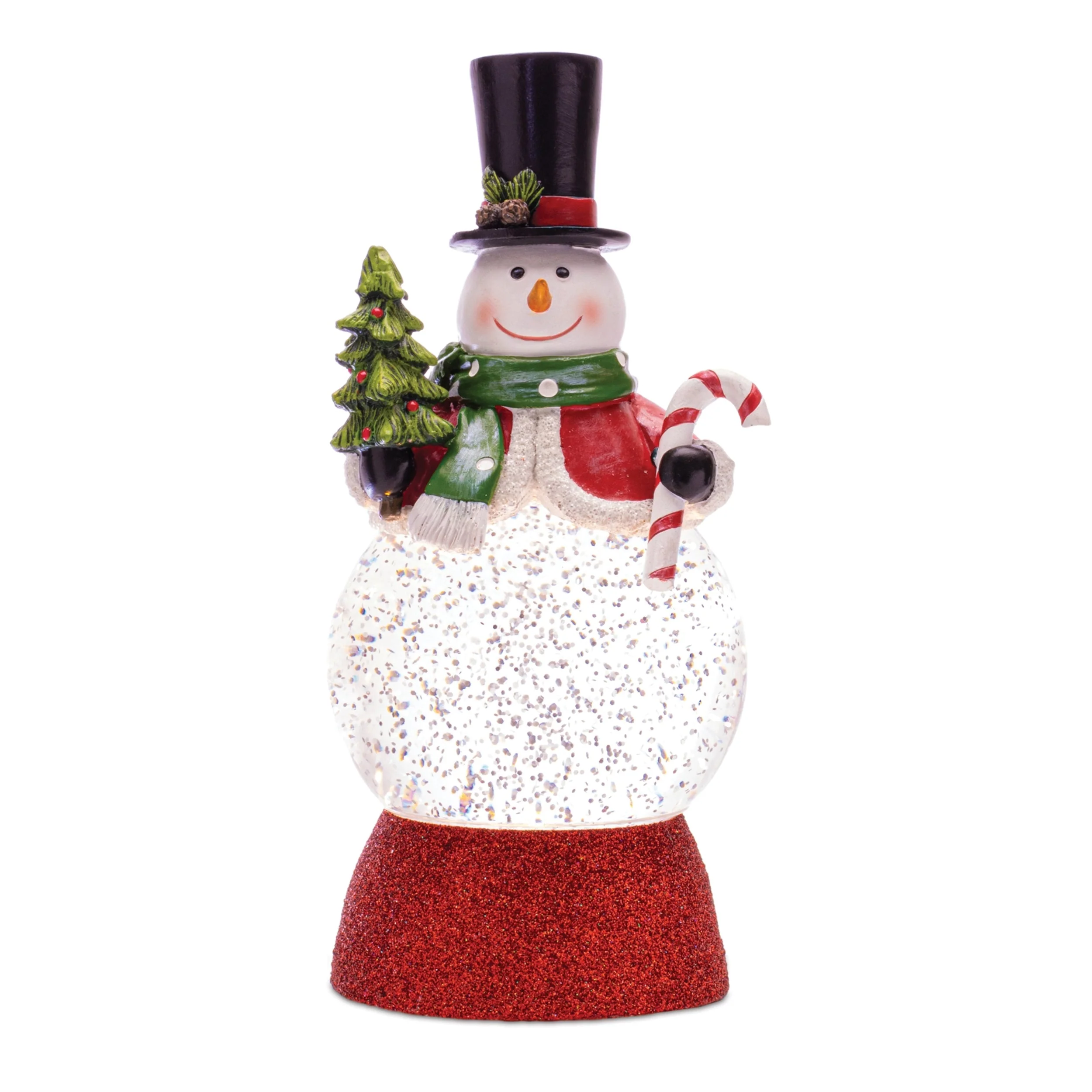 Led holiday snowman snow globe (set of 2) - Image 3