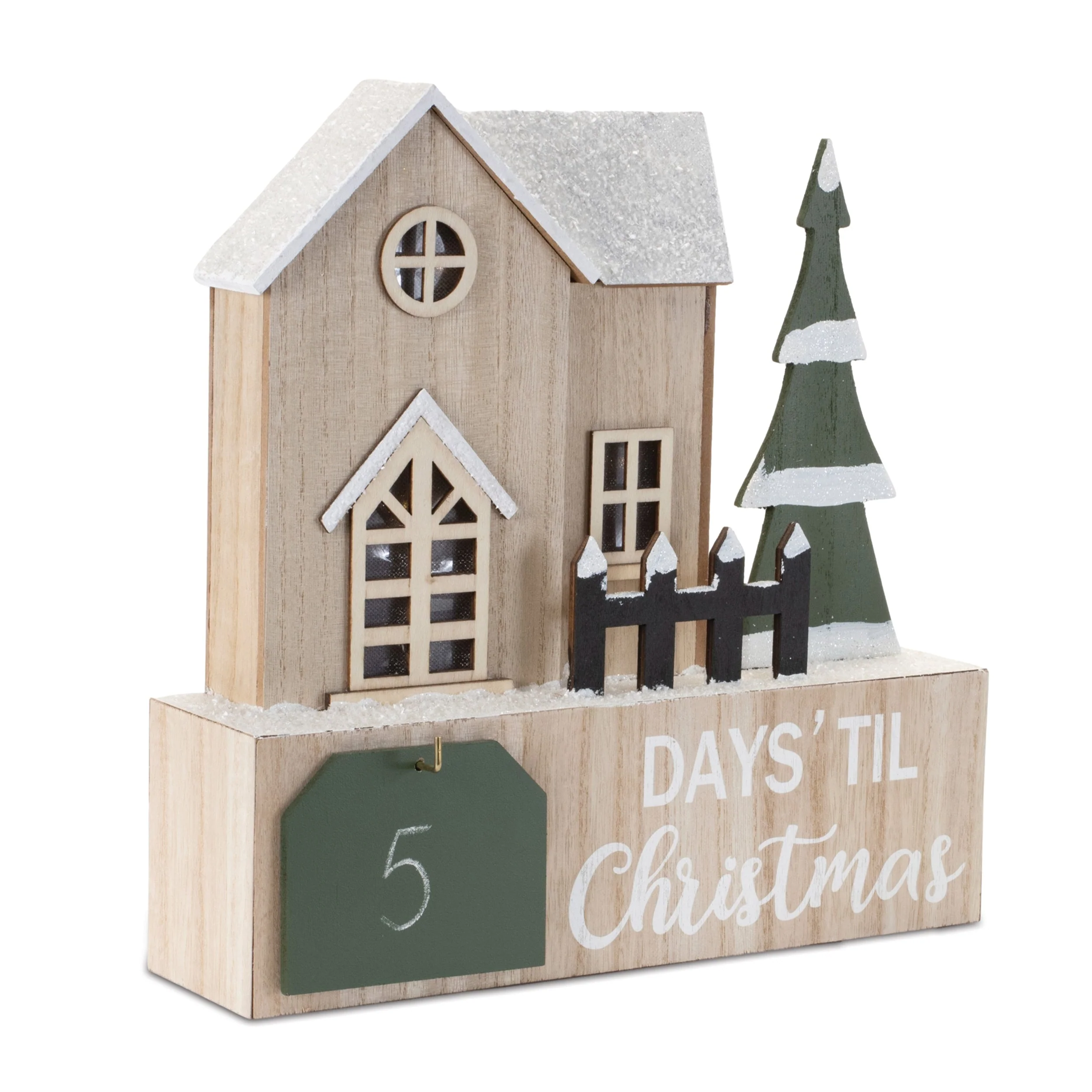 LED House Christmas Countdown 12"L - Image 2
