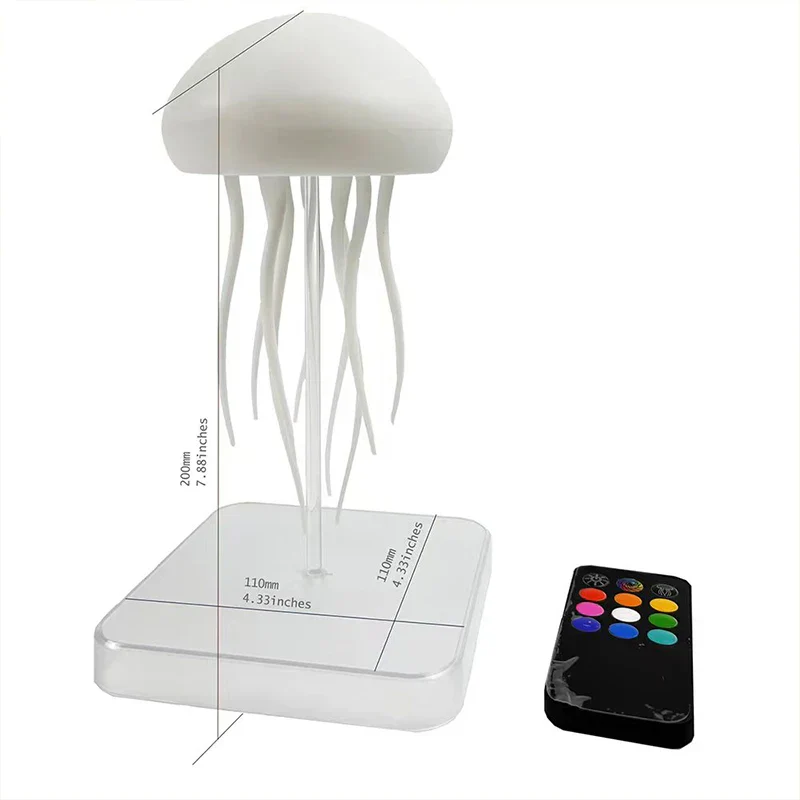 LED Jellyfish Lamp 9 Tentacles Color Changing Remote Night Light Ultra Battery - Image 7
