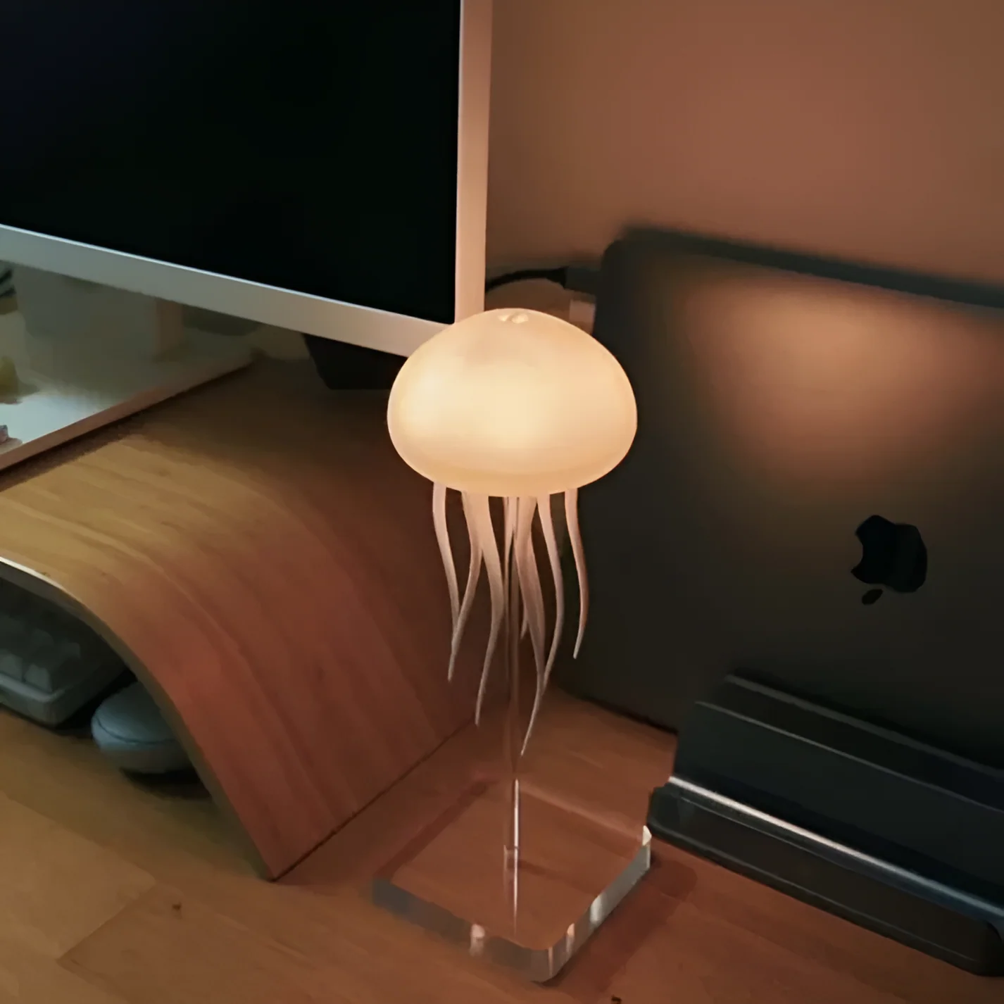 LED Jellyfish Lamp RGB Color Changing Mood Light with Voice Control - Image 8